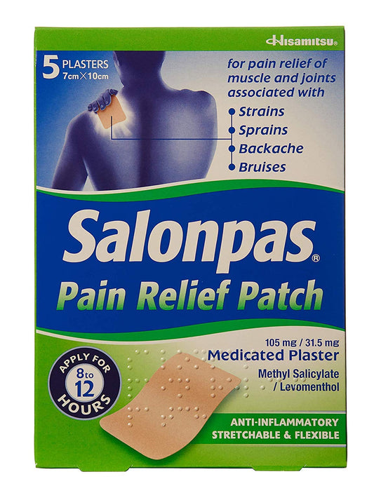 Salonpas Pain Relief Patches 5 Each SalonpasAu supplements