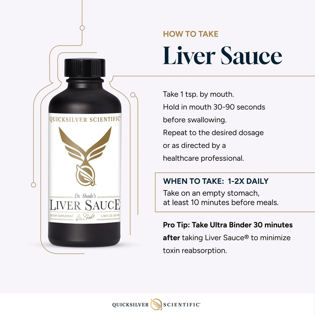 Quicksilver Scientific Liver Sauce - Liposomal Liver Detox with DIM, Quercetin, Lipoic Acid, Milk Thistle and Dandelion Root Supplement - Supports Bile & Toxin Momentum (100 ml / 3.38 oz) Quicksilver Scientific Au supplements