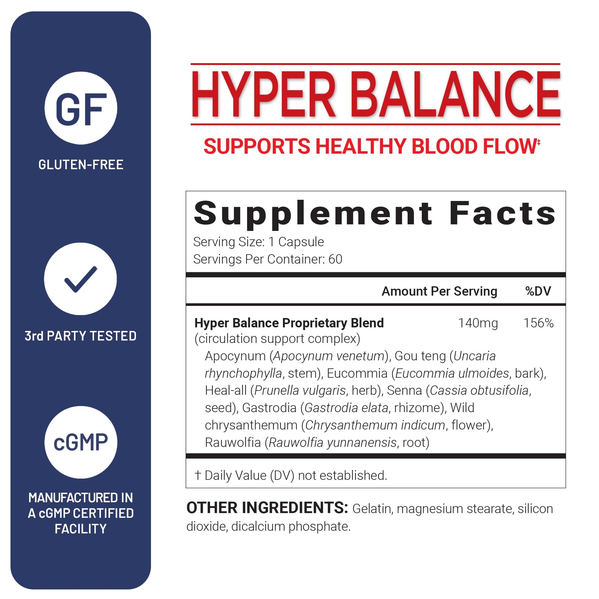 U.S. Doctors’ Clinical HyperBalance Herbal Support for Liver with Eucommia Bark, Senna, Wild Chrysanthemum to Promote Regulation (1 Month Supply – 60 Capsules) U.S.DOCTORS'CLINICAL Au supplements