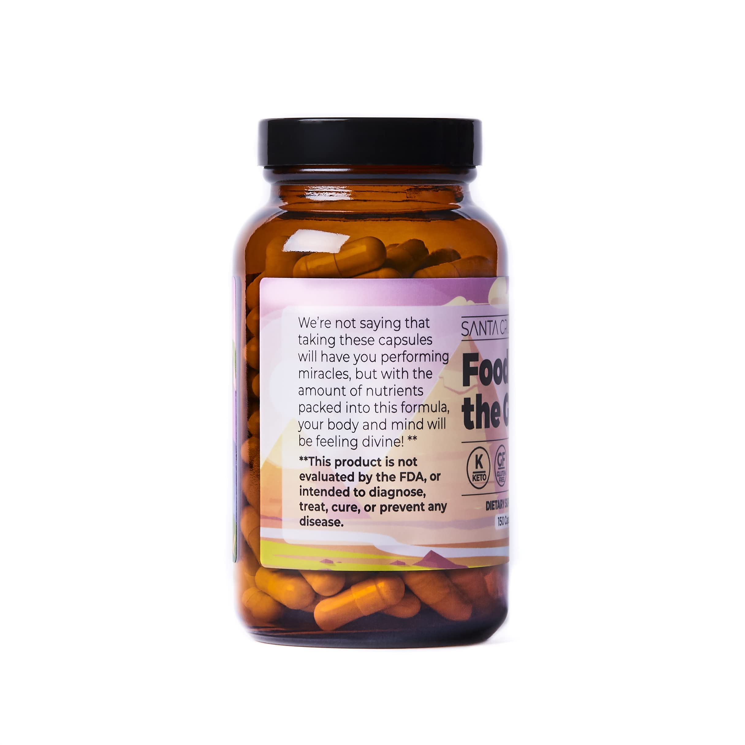 Santa Cruz Paleo, Food of the Gods Grass Fed Beef Organ Supplement for Men and Women, with Collagen, Maca Root, Colostrum, Bone Broth, Iron, Vitamin B12, Gluten Free, Keto Friendly, 30 Servings Santa Cruz Paleo Au supplements