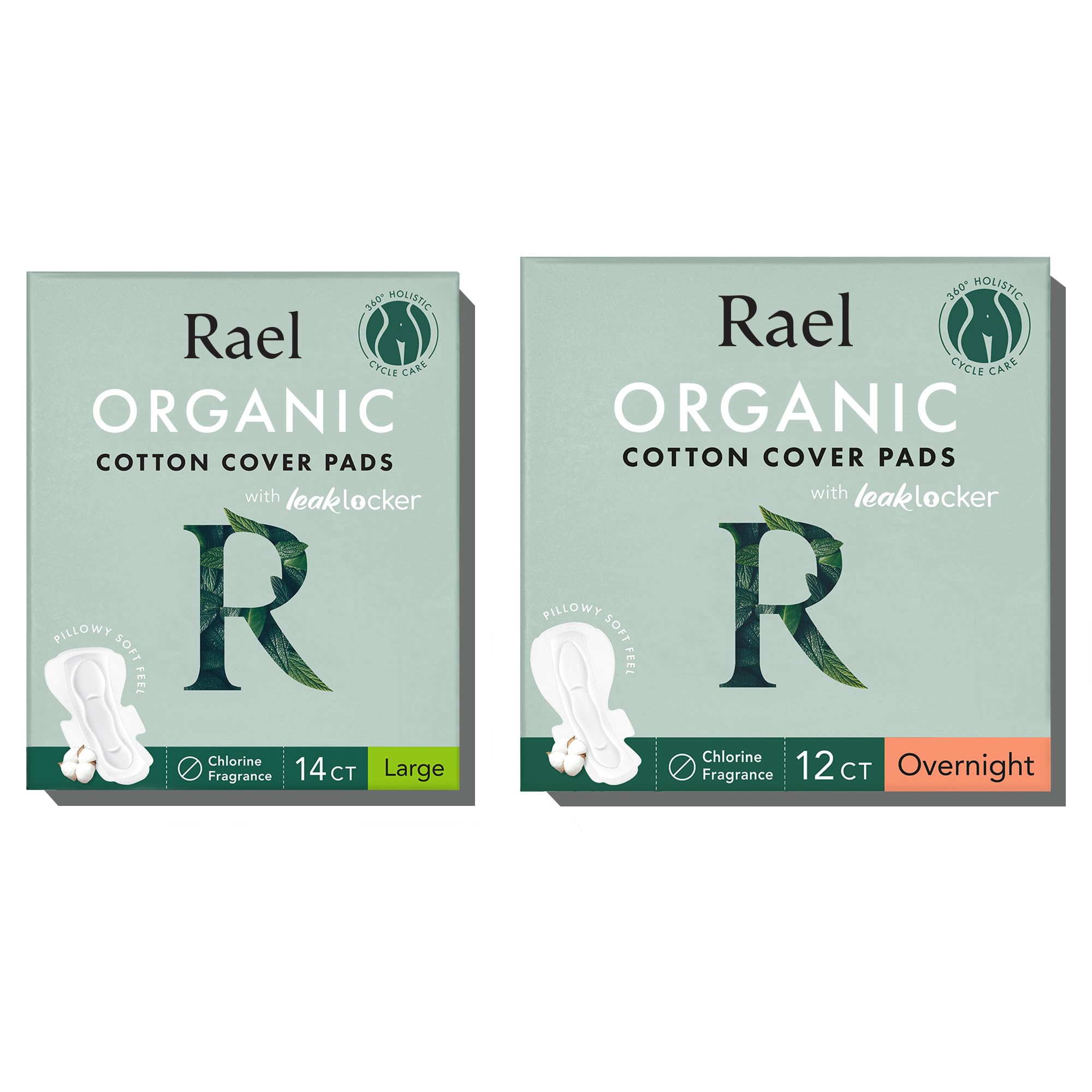 Rael Pads for Women, Organic Cotton Cover - Period Pads with Wings, Sanitary Napkins, Heavy Rael Au supplements