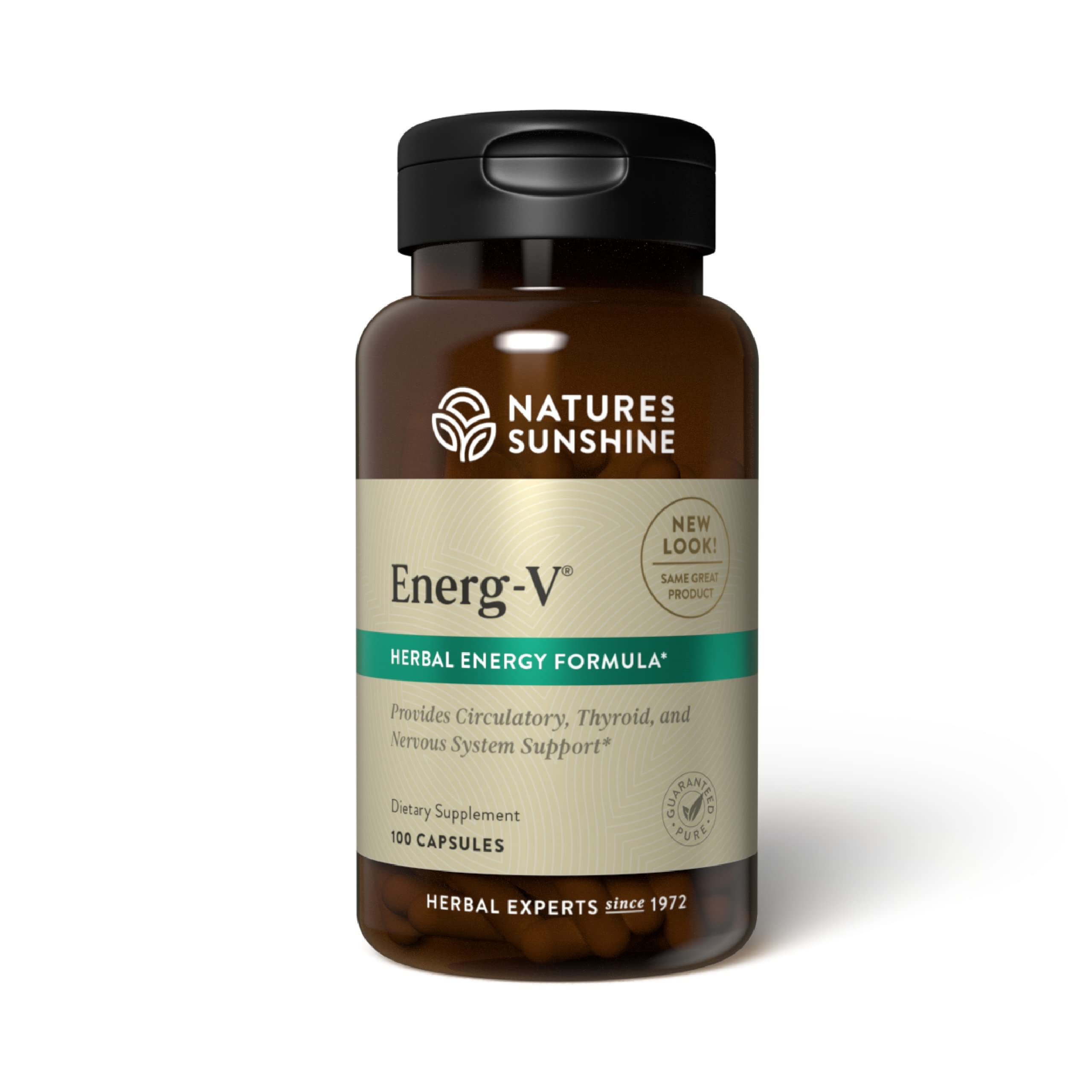 Nature's Sunshine Energ-V - Herbal Blend to Support Energy Levels (100 Capsules) Nature's Sunshine Au supplements