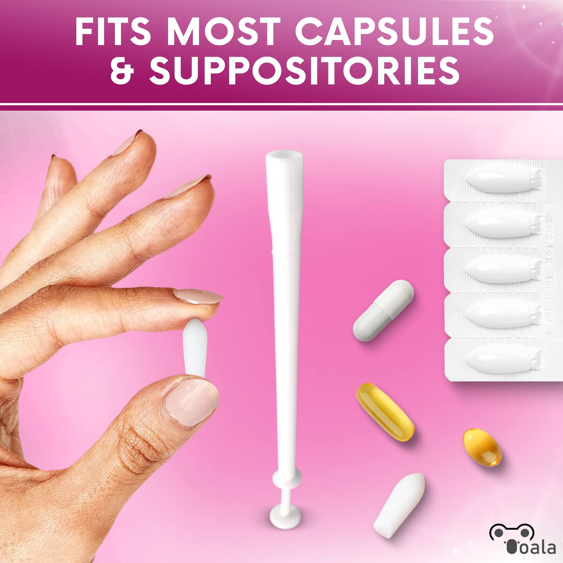 Ooala Disposable Vaginal Suppository Applicators (30-Pack) | Fits Most Brands, Pills, Tablets and Boric Acid Ooala Au supplements