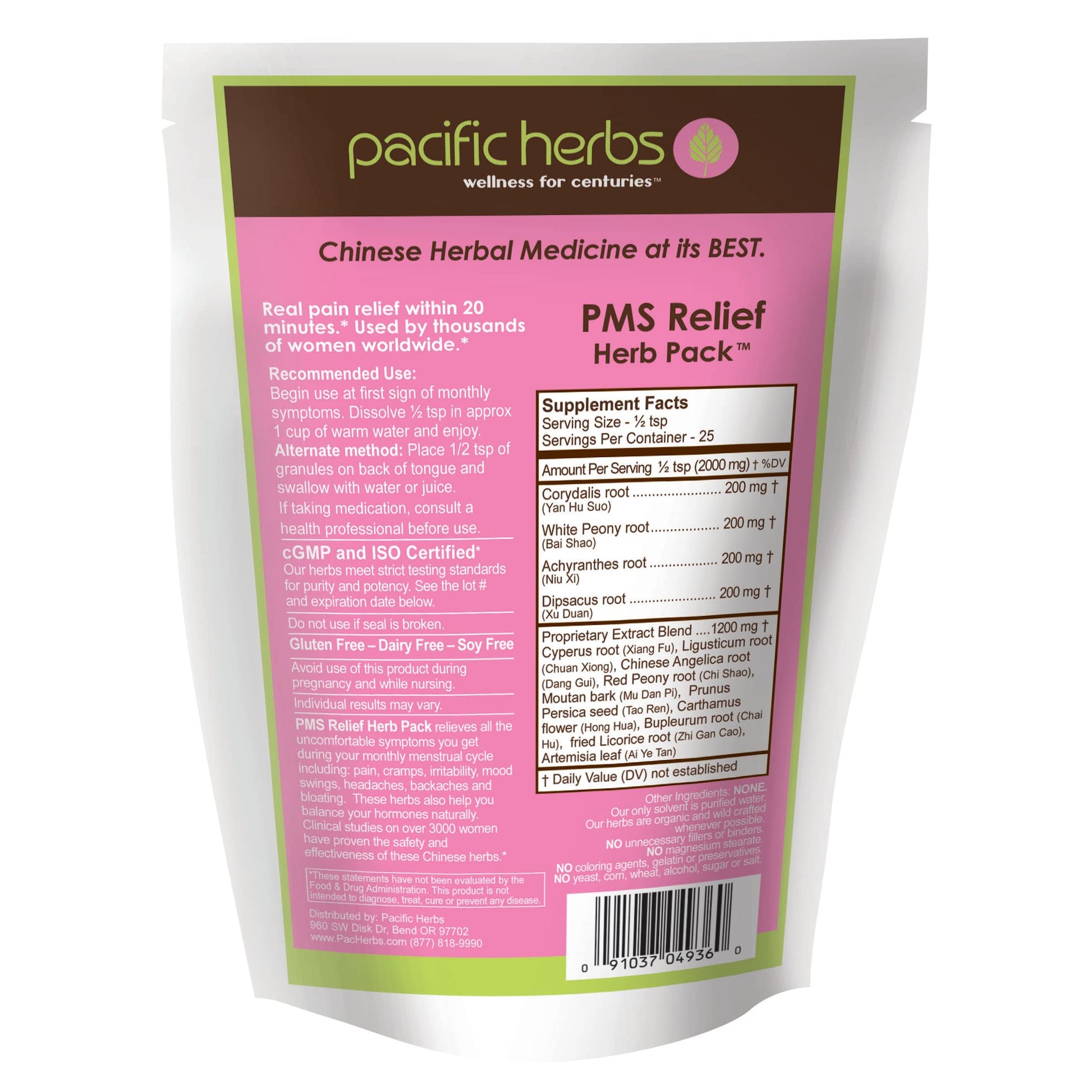 Pacific Herbs Natural PMS Relief Herb Extract Pacific Herbs Au supplements