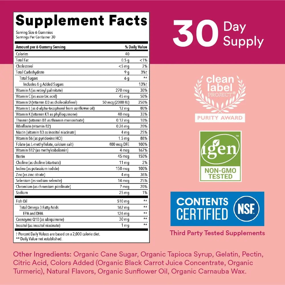 SmartyPants Teen Guy Multivitamin Gummies: Omega 3 Fish Oil (EPA/DHA) & Women's Multivitamin Gummies: Omega 3 Fish Oil (EPA/DHA) SmartyPants Au supplements