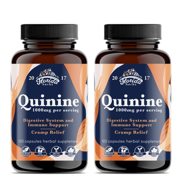 Leg Cramps Support Organic Pills - 1000 mg - Quinine Tablets for Cramp Defense FLORIDA HERBS Au supplements