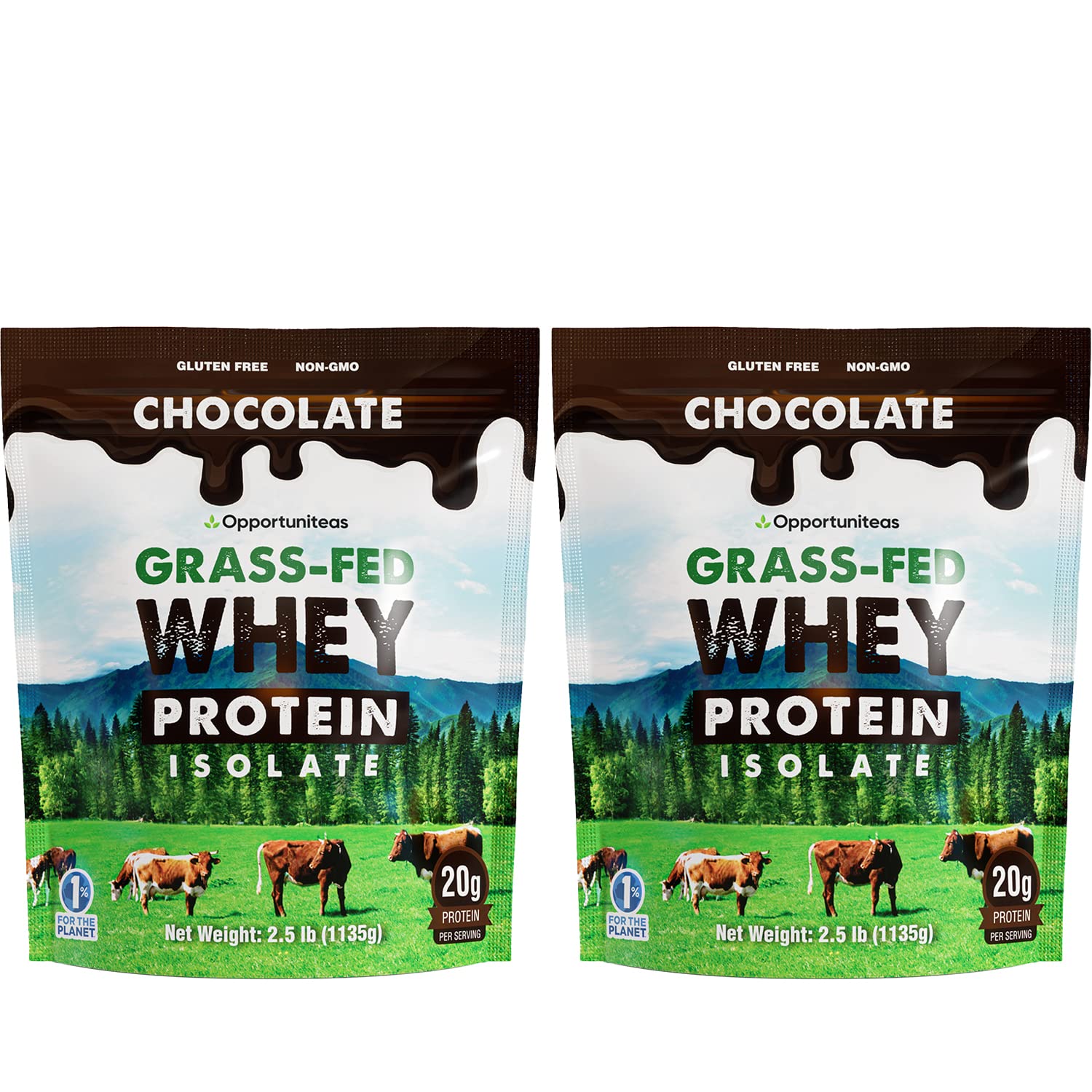 Opportuniteas Chocolate Whey Protein Powder - Grass Fed Whey Isolate + Organic Cacao Opportuniteas Au supplements