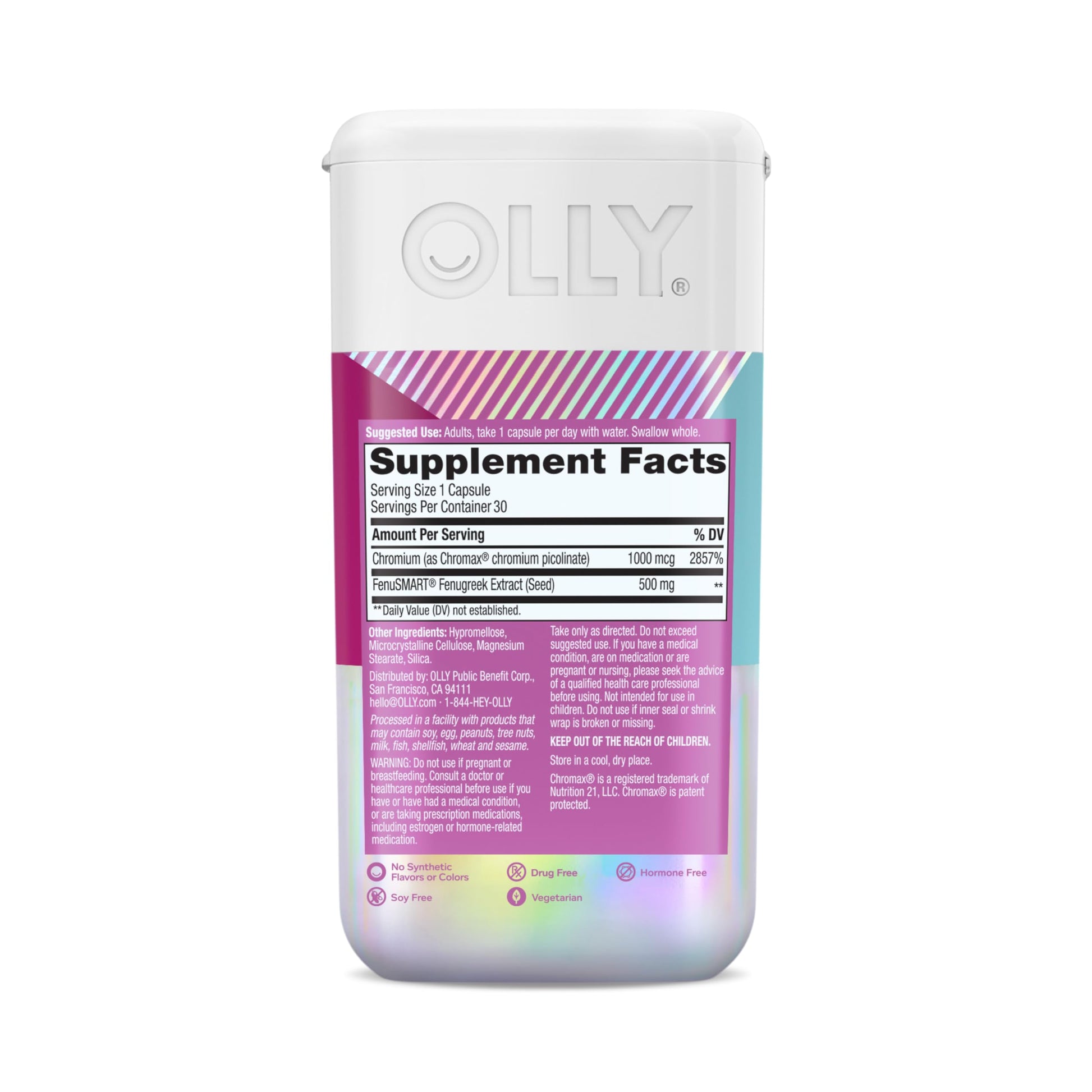 OLLY Balanced Perimeno Capsules, Supports Hormonal Balance, Mood & Metabolism During Perimenopause,* Fenugreek Extract, Chromium, 30 Day Supply - 30 Count OLLY Au supplements