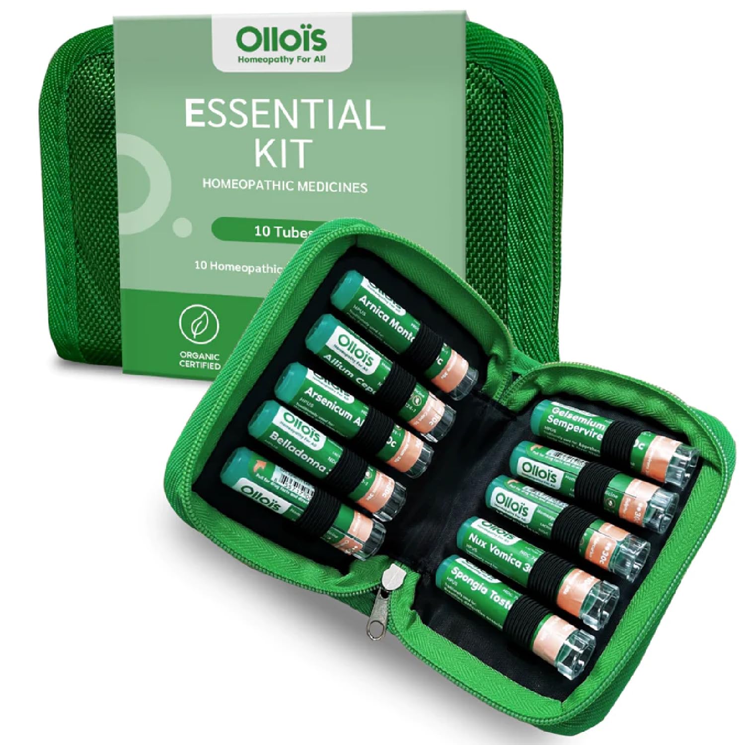 OLLOIS Essential Kit, 10 Organic, Lactose-Free, Vegan Homeopathic Remedies OLLOÏS Au supplements