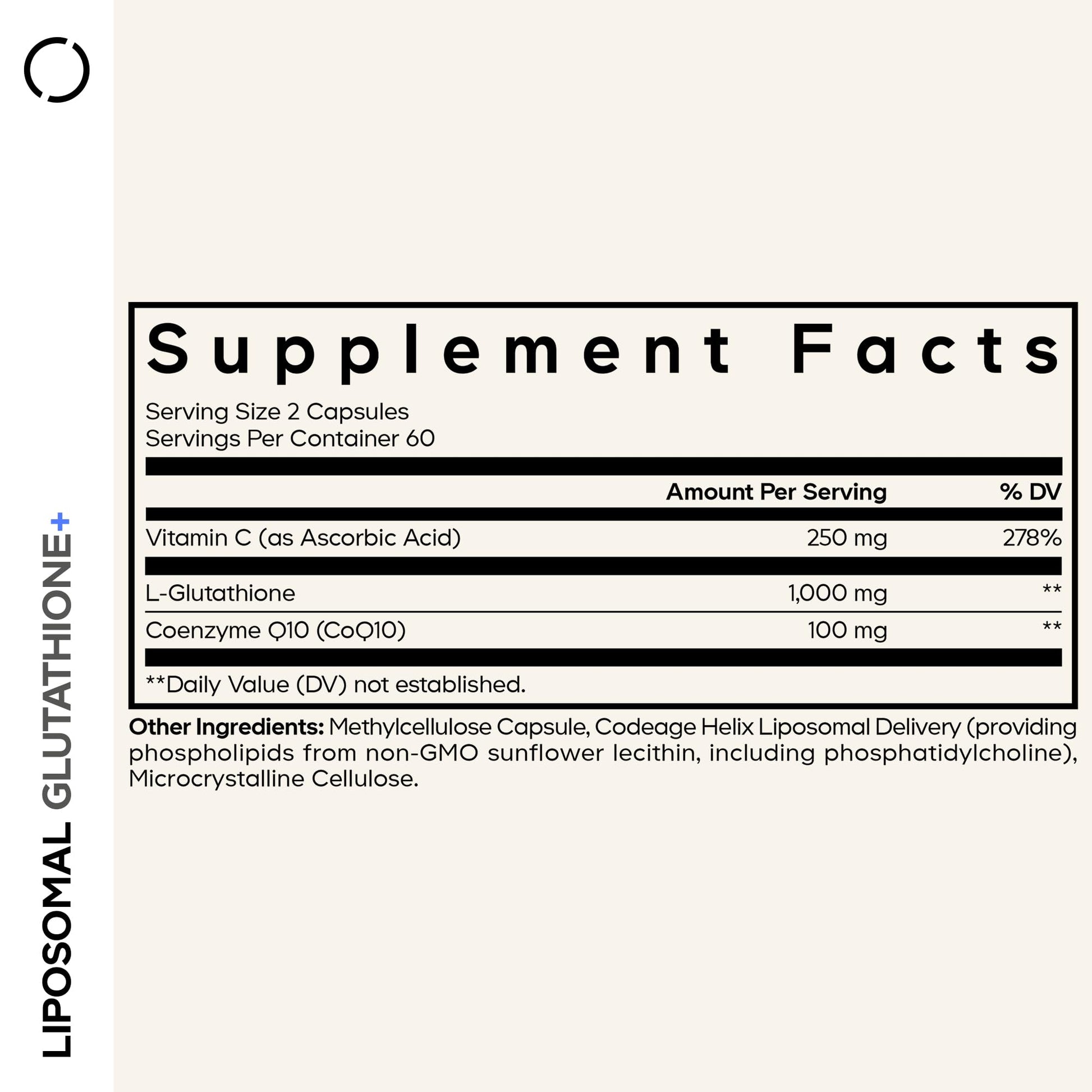 Codeage Liposomal Glutathione+ Supplement - 1000 mg Reduced L-Glutathione Pills, Vitamin C Ascorbic Acid, CoQ10 - Liposomal Delivery - Skin & Antioxidant Support - Non-GMO - 120 Capsules Codeage Au supplements