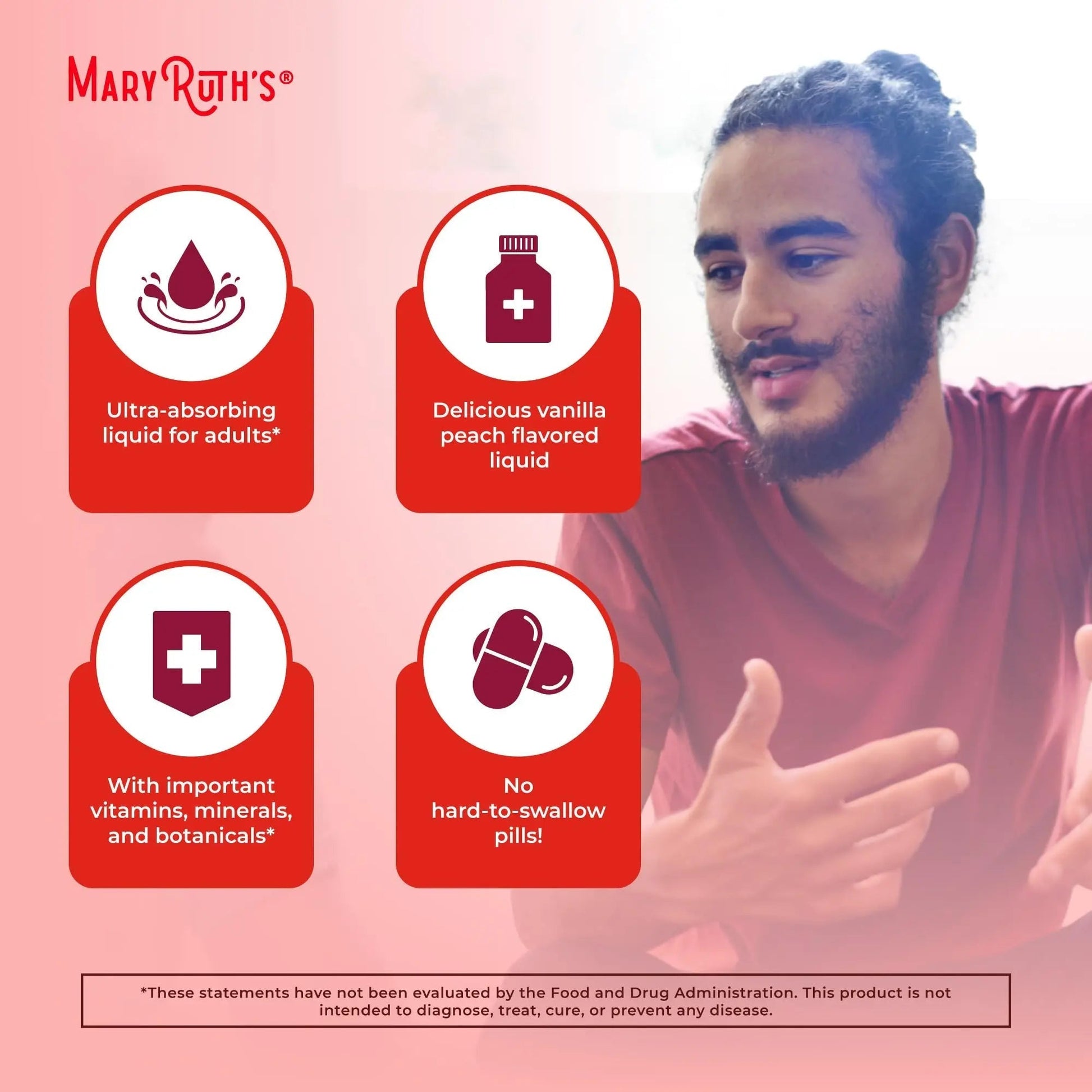MaryRuth Organics Multivitamin for men | Sugar Free mens Multivitamin | Liquid Vitamins for men | Immune Support Supplement | MaryRuth Organics Au supplements