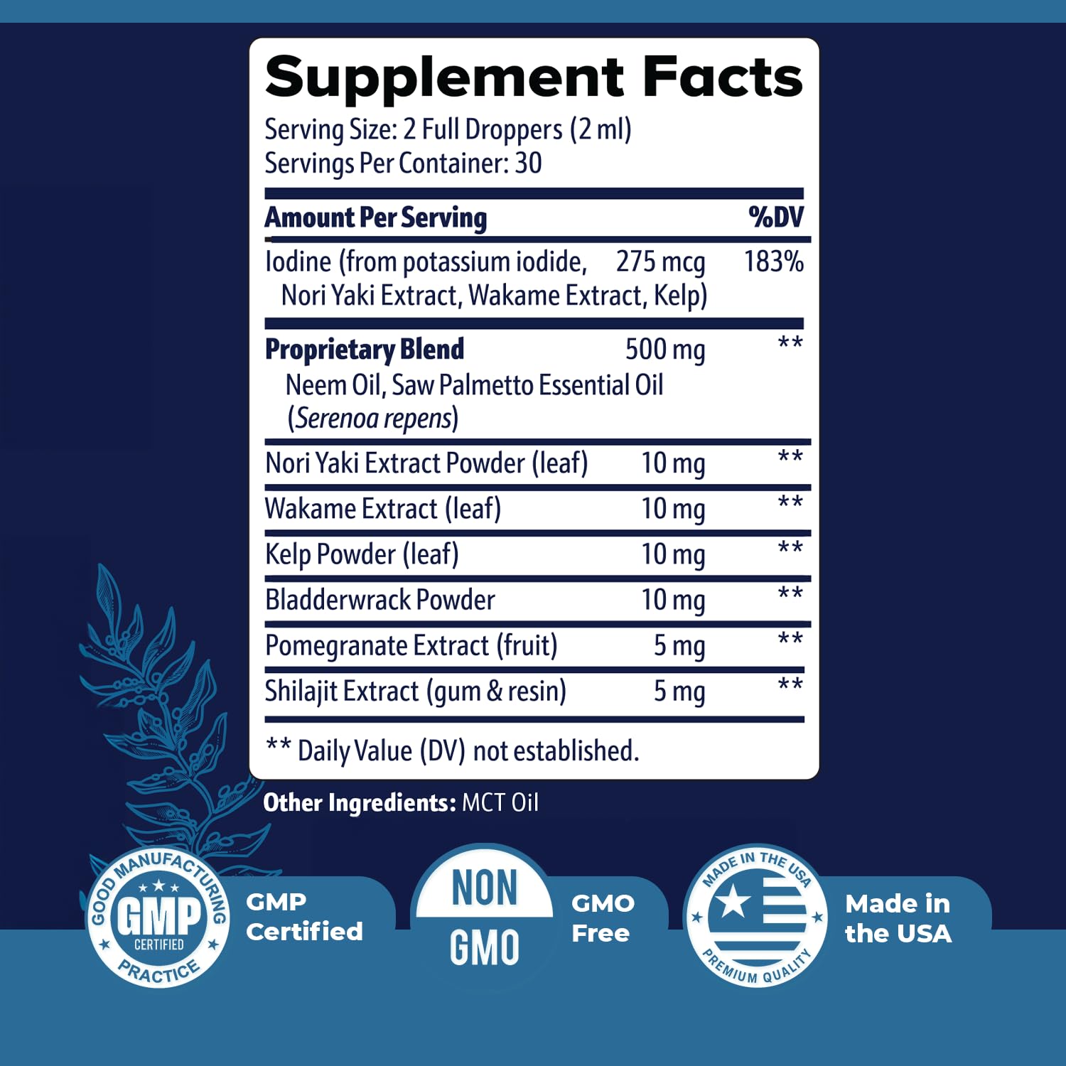 Prostadine – Daily Liquid Men’s Wellness Supplement with Iodine, Neem Oil, Saw Palmetto, Sea Botanicals & Pomegranate – Non-GMO, Stimulant-Free Formula – 2 fl oz (60 mL), 30 Servings, 1 Month Supply Nature’s NutriWave Au supplements