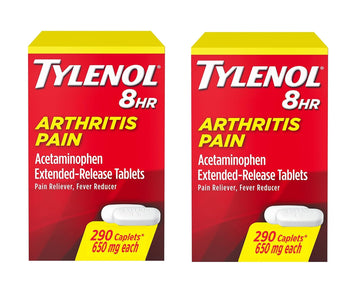 Tylenol Arthritis Pain Extended Release Tablets with Acetaminophen for Joint Pain, 290 Caplets (Pack of 2) (Package May Vary) Tylenol Au supplements