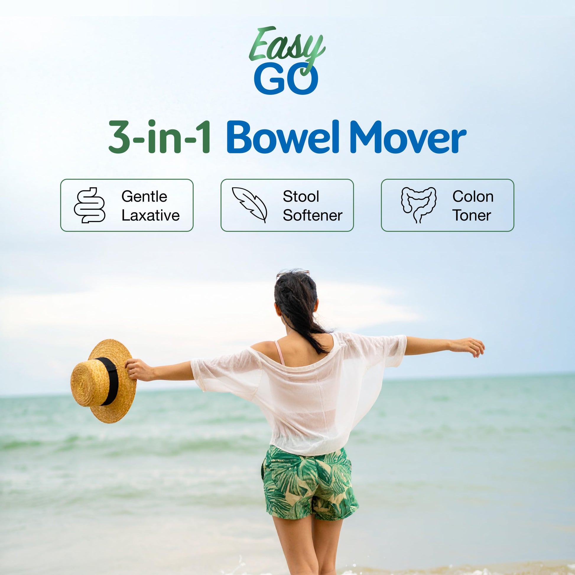 Simply Herbs Easy Go Bowel Mover - Adult Cleansing Supplement for Colon Health Support - Bowel Movement Aid - Stool Softener - Daily-Use Laxative - Plant-Based Ingredients - Vegan - 50 Count Dr. Schulze's Au supplements