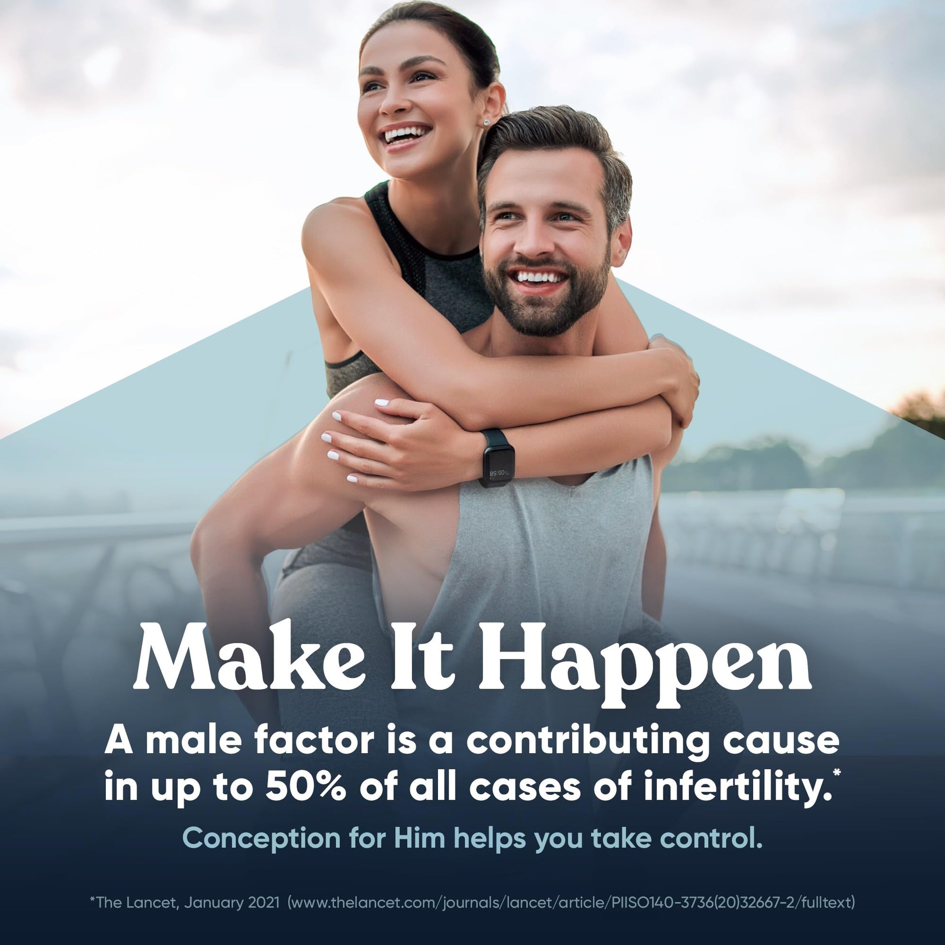 Eu Natural Conception for Him - Male Fertility Supplements with Ashwagandha, Folate & Zinc - Sperm Count, Motility & Strength Support - Fertility Support for Men, 60 Vegetarian Capsules Eu Natural Au supplements