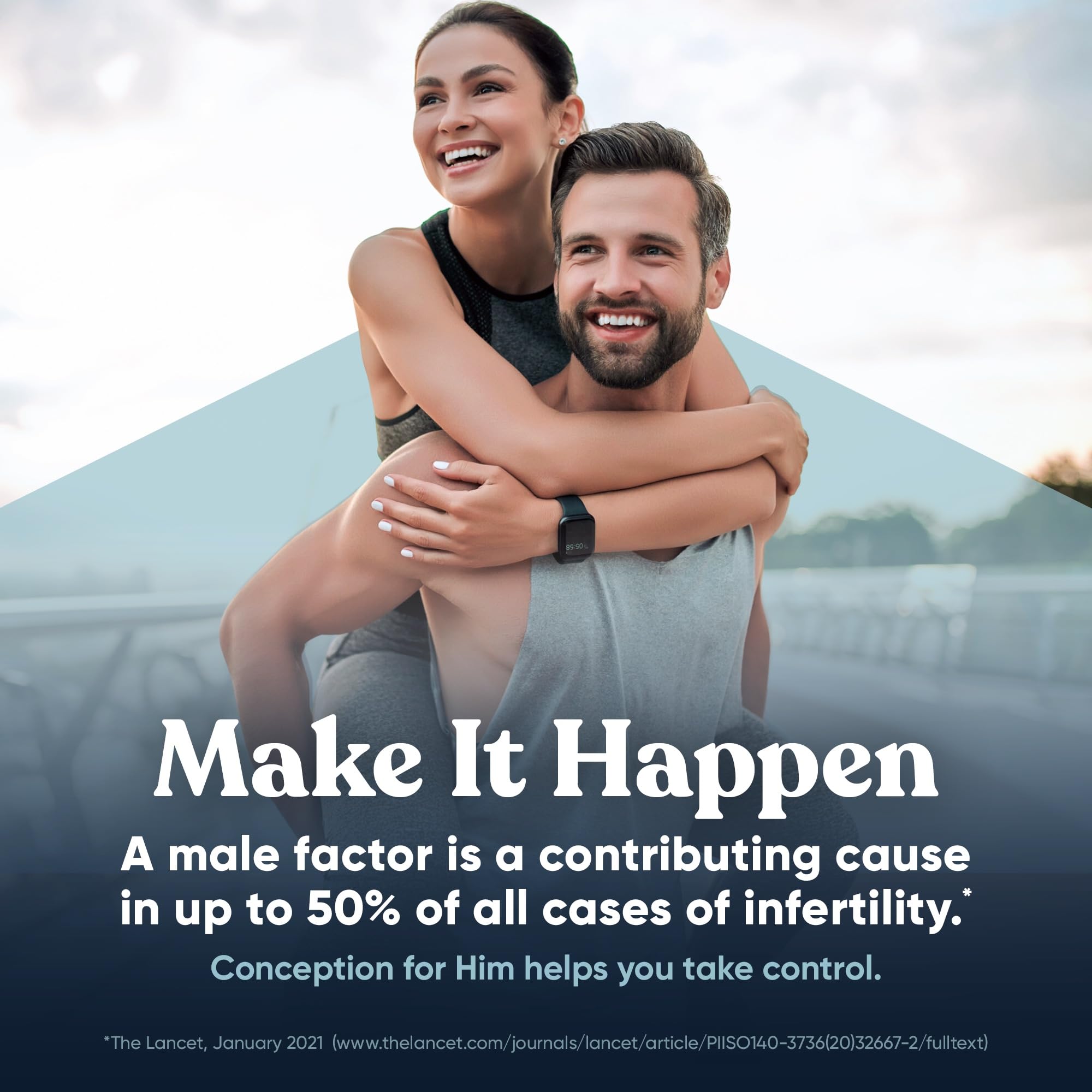 Eu Natural Conception for Him - Male Fertility Supplements with Ashwagandha, Folate & Zinc - Sperm Count, Motility & Strength Support - Fertility Support for Men, 60 Vegetarian Capsules Eu Natural Au supplements