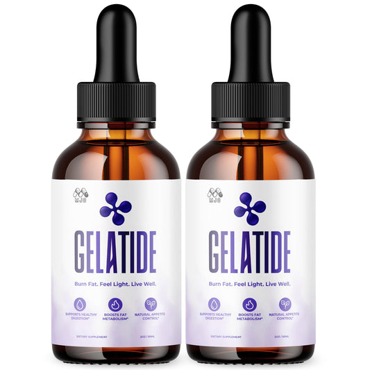 (2 Pack) Gelatide Drops, Official Gelatide Health Support Formula with All Natural Ingredients, Advanced Active Lifestyle Support Supplement Max Strength Vitamin Formula for Women & Men (60 Servings) MJOAu supplements