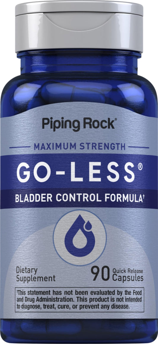 Piping Rock Bladder Control Pills for Women and Men | 90 Capsules | Maximum Strength Formula | Pumpkin Seed Extract | Non-GMO, Gluten Free Supplement Piping RockAu supplements