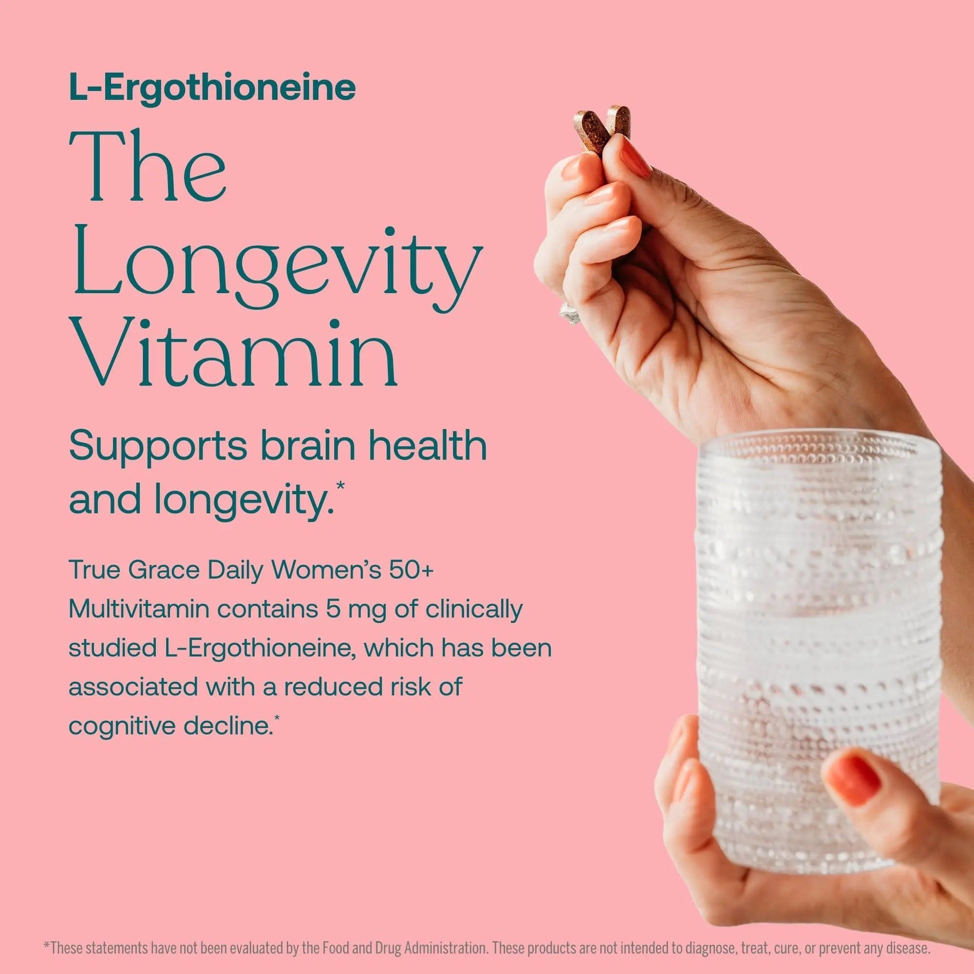 True Grace Daily Women’s Multivitamin 50+ - 60 Easy-to-Swallow Tablets - Immune, Energy, Longevity & Memory Support True Grace Au supplements