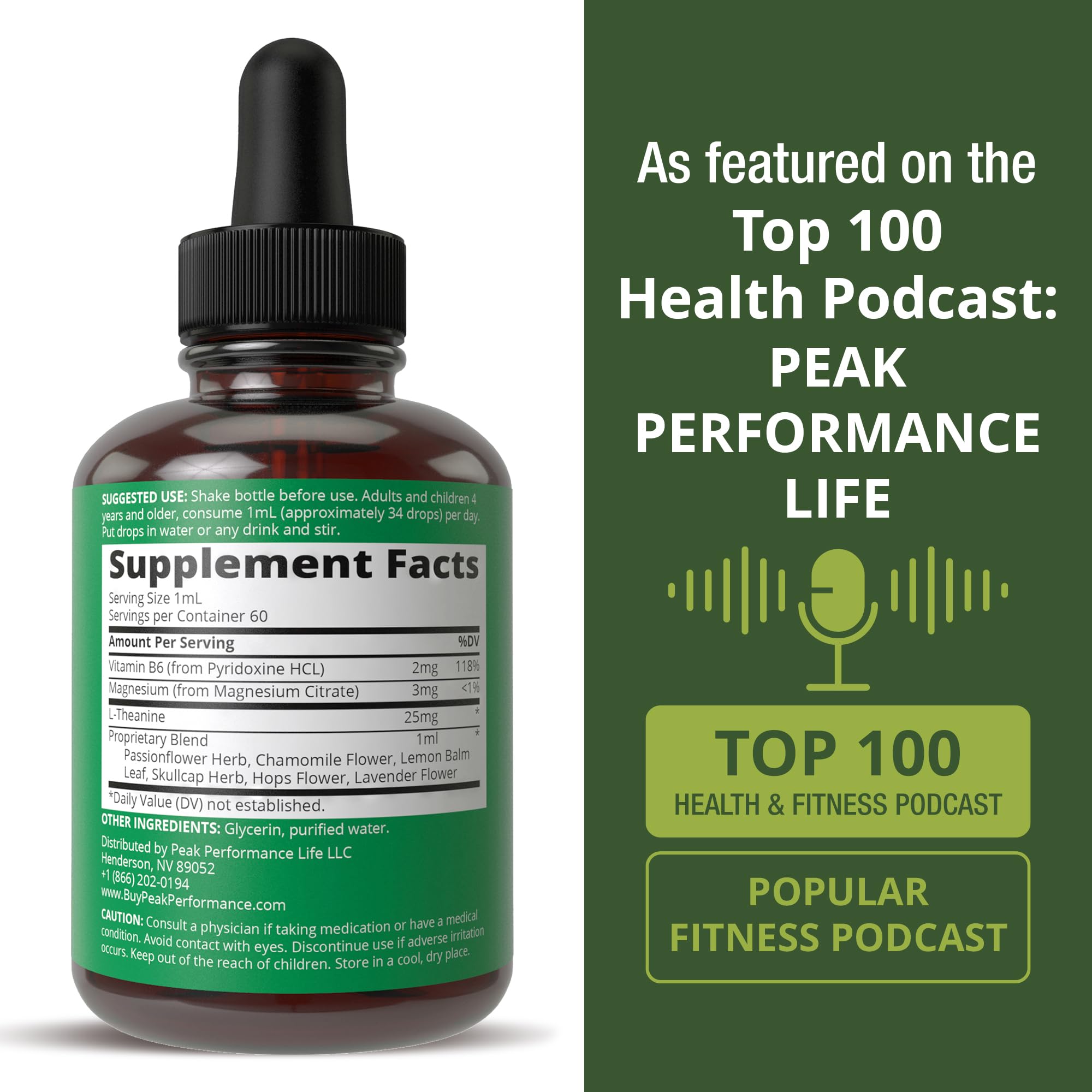 Kids Calm Liquid Drops. Aid for Relaxation, Calming, Optimal Sleep With Chamomile, Magnesium. No Bitter Taste. Kids Won't Know They're Taking It. Sugar Free 9-in-1 Vegan Supplement. Non-Habit Forming Peak Performance Au supplements