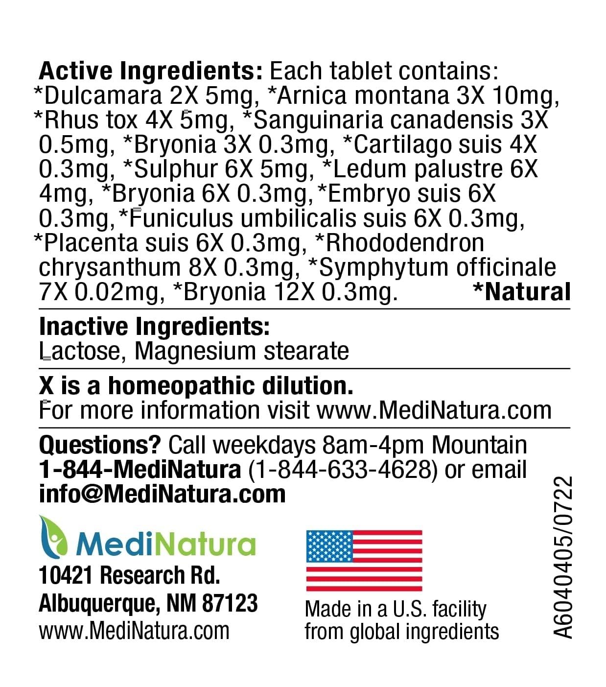 MediNatura Plant-Powered Pet Pain Relief Bundle T-Relief Pet Pain Tablets (90) + T-Relief Pet Arthritis (90) 12 Plant-Based Homeopathic Pain Relievers with Arnica - Support for Muscles, Joints + HIPS MediNatura Au supplements