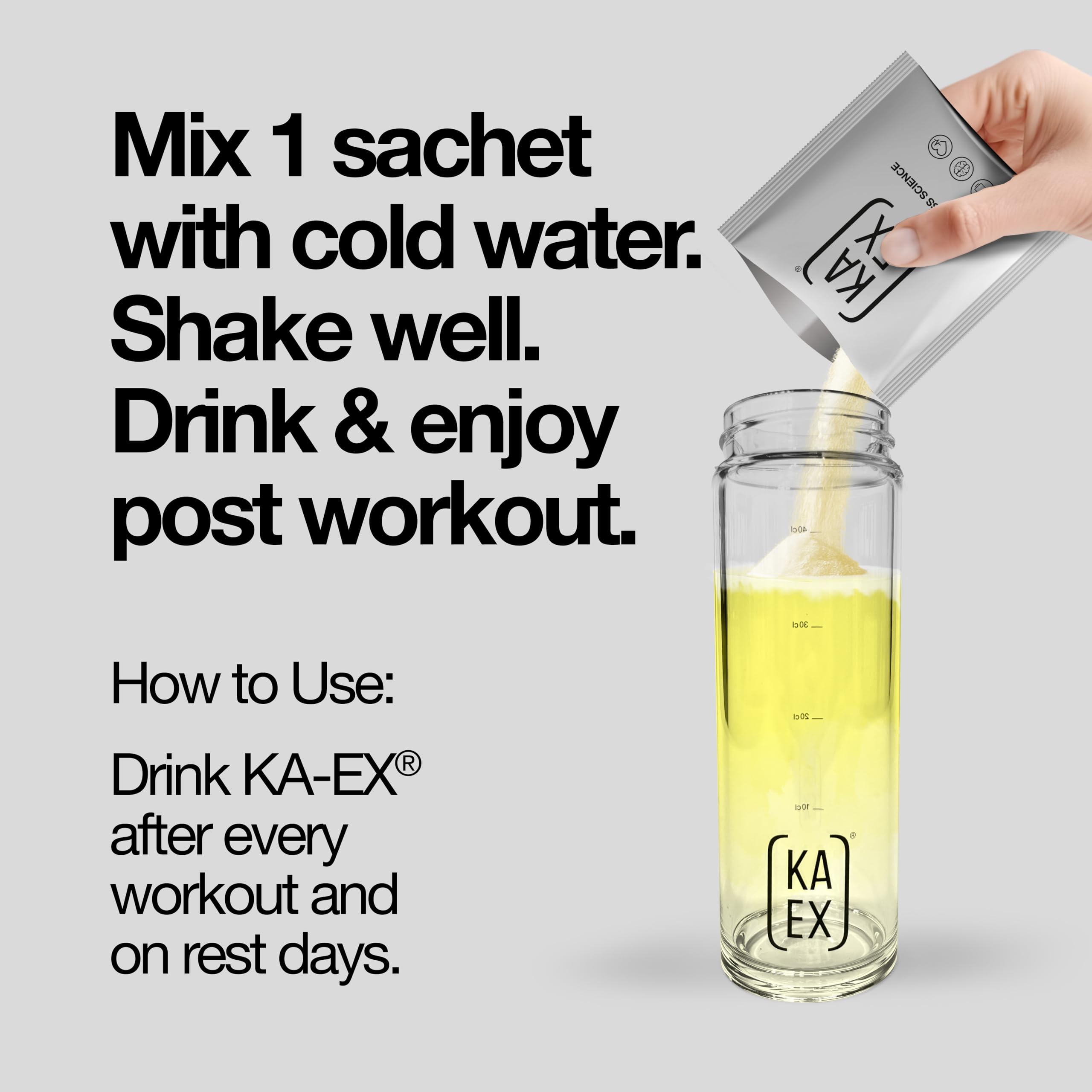 KA EX - Cortisol Stress Reducer for Athletes | Post-Workout Recovery Gamechanger | Clinically Tested and Trusted by Thousands of Pro Athletes | Swiss Science I Vegan (24 Pack) KA EX Au supplements