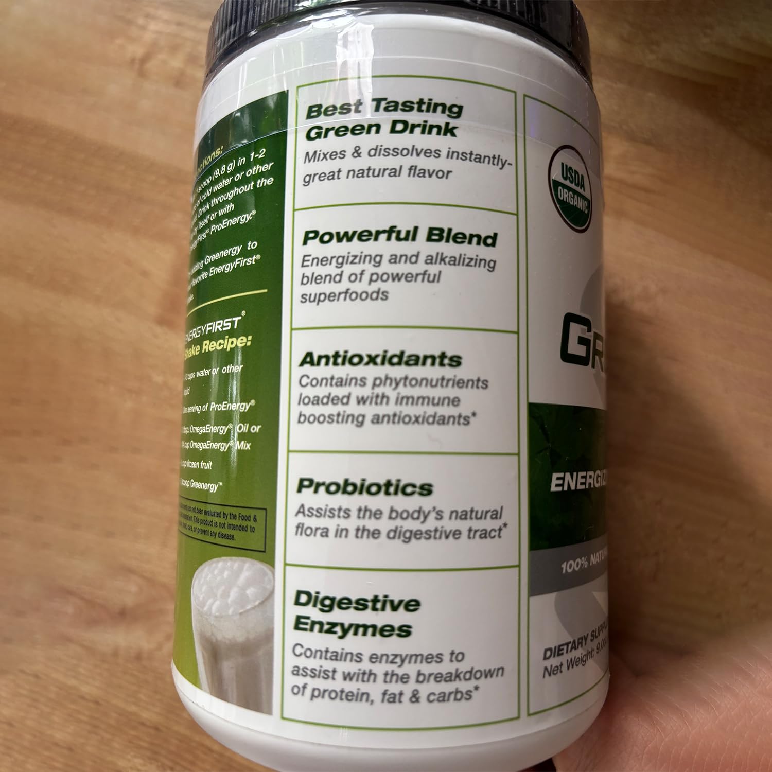 EnergyFirst Energize and Detoxify Greenergy Organic Superfood Powder - Vegan, Gluten-Free, Sugar-Free, Non-GMO - 30 Servings for Daily Energy & Immunity Boost! EnergyFirst Au supplements
