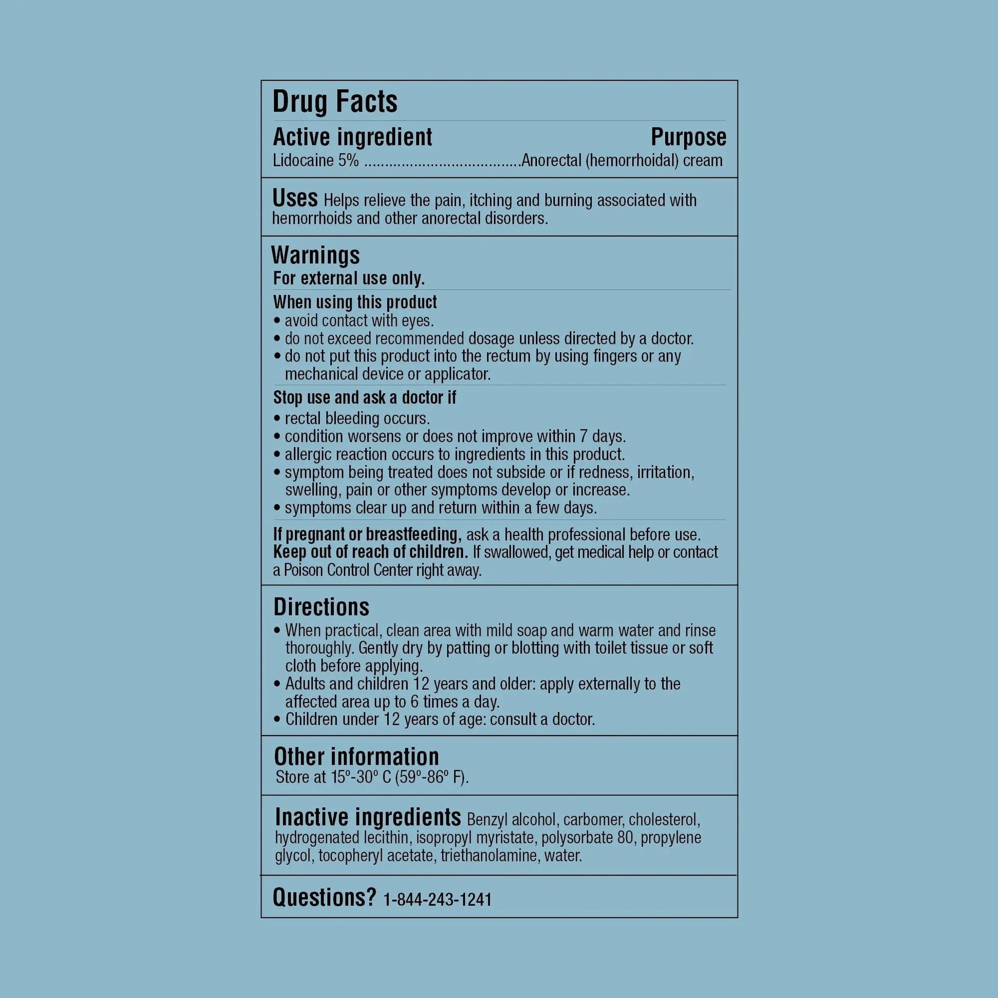 Curist 5% Lidocaine Numbing Cream - 6 oz (170 g) XL Tube - Soothing Numbing Cream for Temporary Discomfort, Itching, and Burning from Hemorrhoids Lidocaine 5% (1 Pack - 6 oz Tube) Curist Au supplements