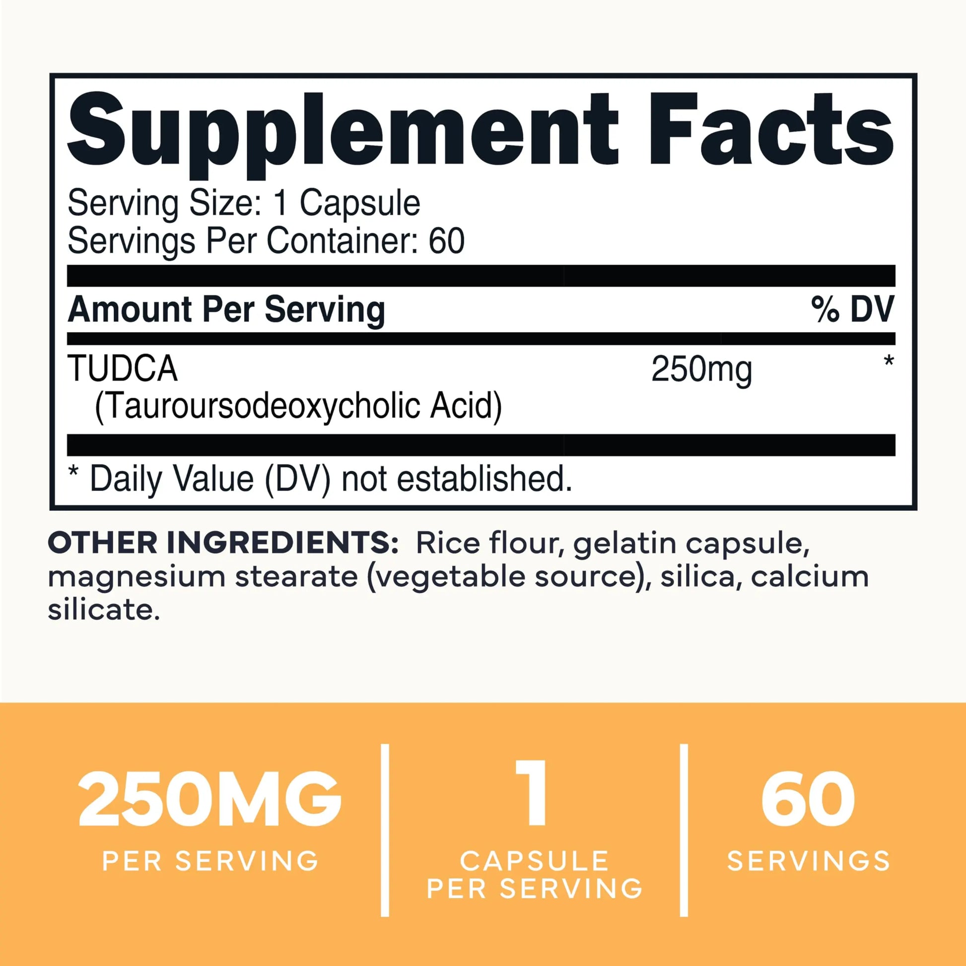 Type Zero Clean TUDCA Capsules 250mg - Pure Tauroursodeoxycholic Acid Supplement - Bile Salt Derivative - 60 Capsules, 60 Servings Type Zero Au supplements