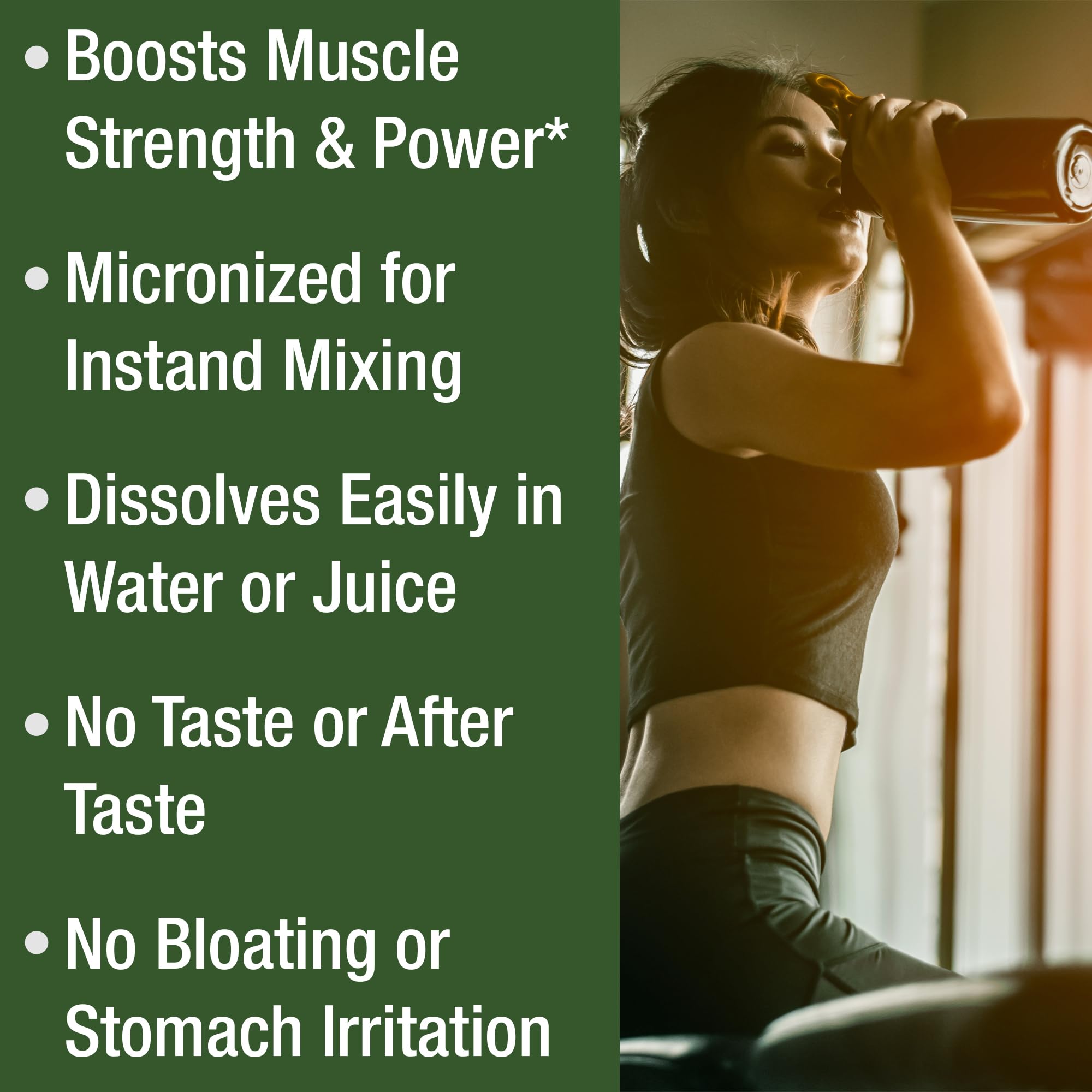 Creapure Creatine Monohydrate Powder. Ultra High Purity German Made Creatine with Nothing Else Added at All. Pure and Unflavored for Men & Women. Zero Bloating, No Sugar, Vegan Friendly Supplement Peak Performance Au supplements