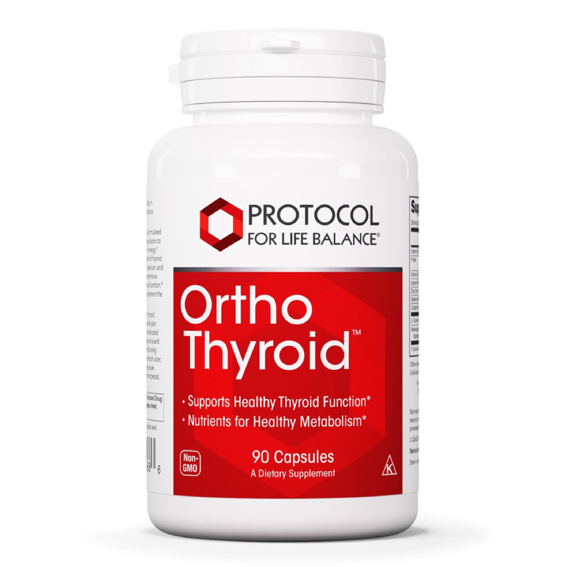 PROTOCOL FOR LIFE BALANCE Ortho Thyroid - Supports Healthy Thyroid Function* - with Ashwagandha, Zinc & Selenium - Non-GMO & Kosher - 90 Veg Capsules PROTOCOL FOR LIFE BALANCE Au supplements
