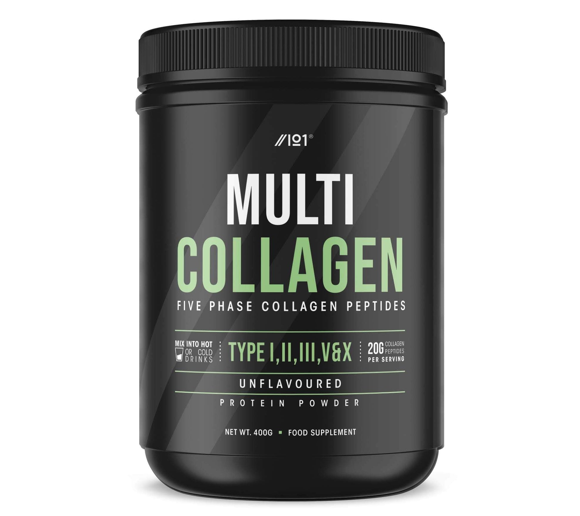 Multi Collagen Protein Powder (400g) - Types I, II, III, V & X - Hydrolyzed Grass Fed Bovine, Wild Caught Fish ALPHA01 Au supplements