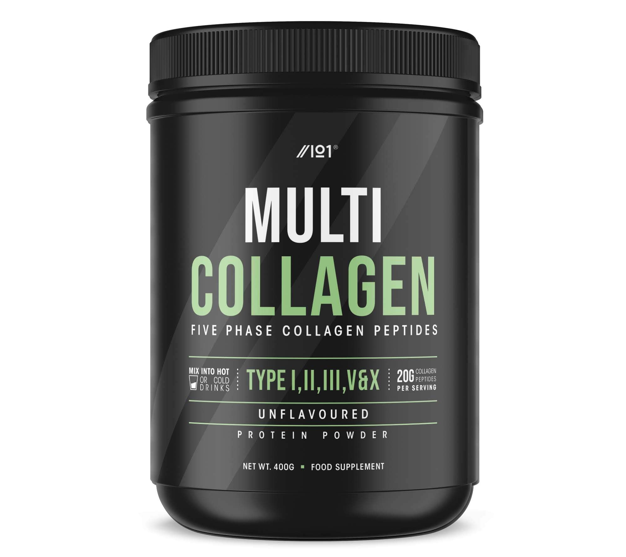 Multi Collagen Protein Powder (400g) - Types I, II, III, V & X - Hydrolyzed Grass Fed Bovine, Wild Caught Fish ALPHA01 Au supplements