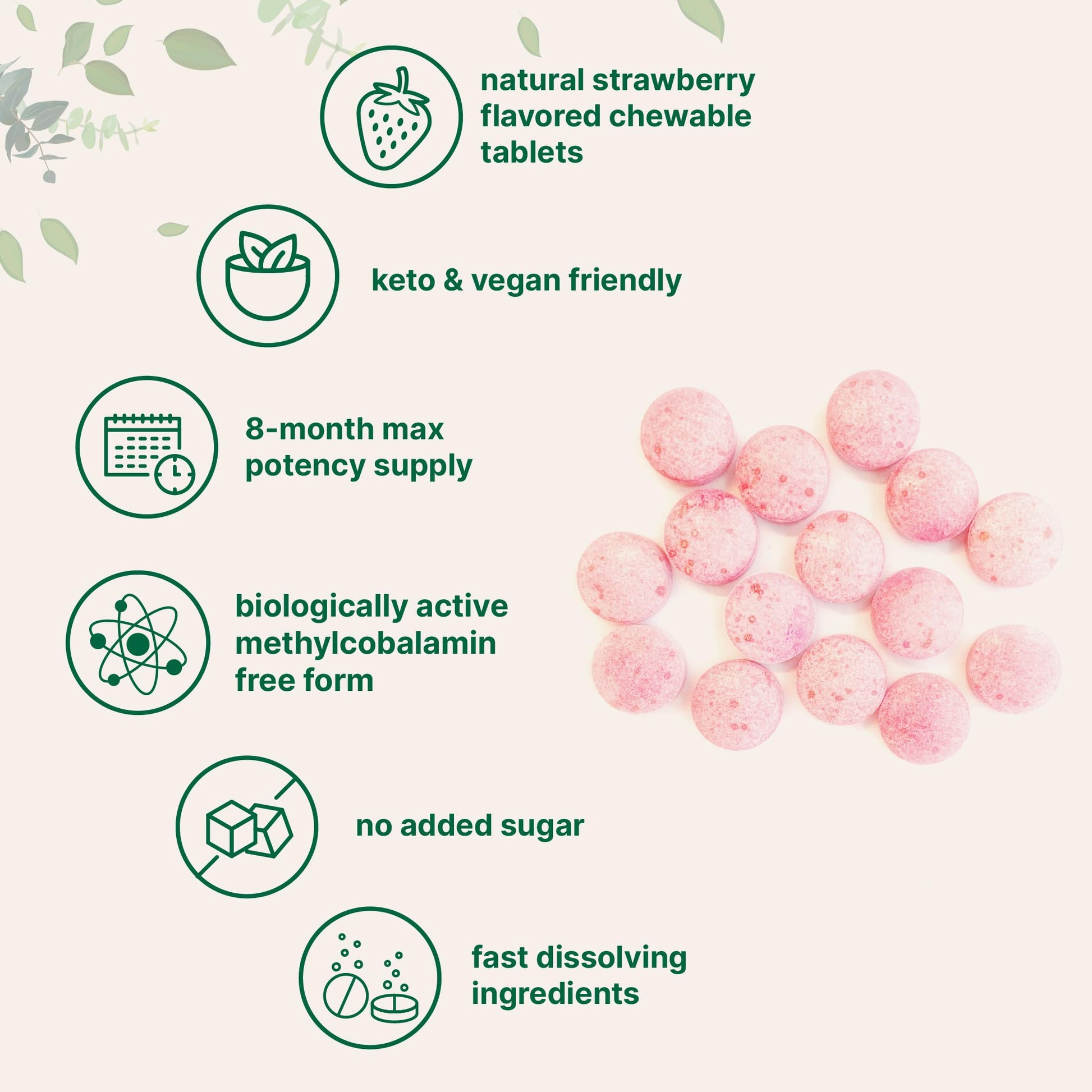 Micro Ingredients Vitamin B12 5000mcg | Methyl B12 Active Form – 240 Chewable Micro Ingredients Au supplements
