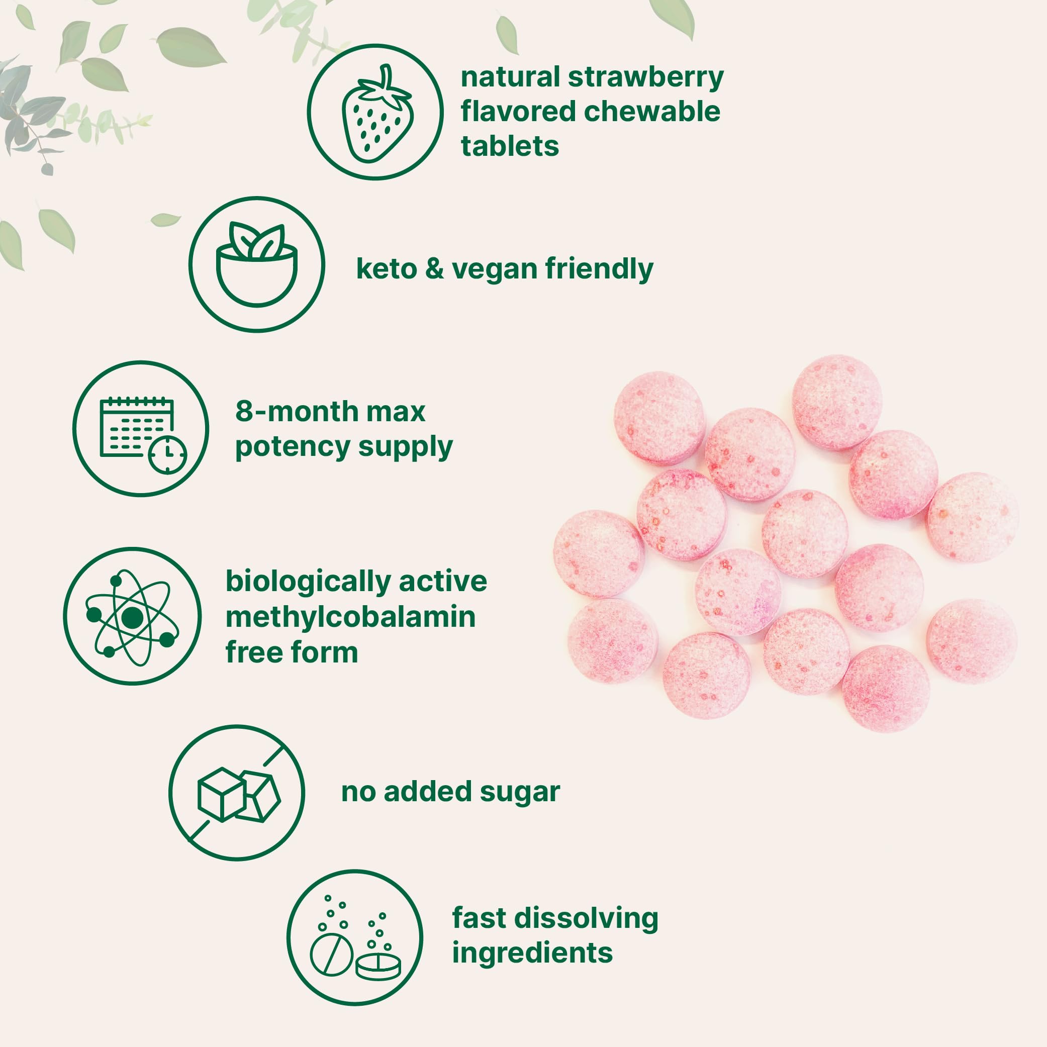 Micro Ingredients Vitamin B12 5000mcg | Methyl B12 Active Form – 240 Chewable Micro Ingredients Au supplements
