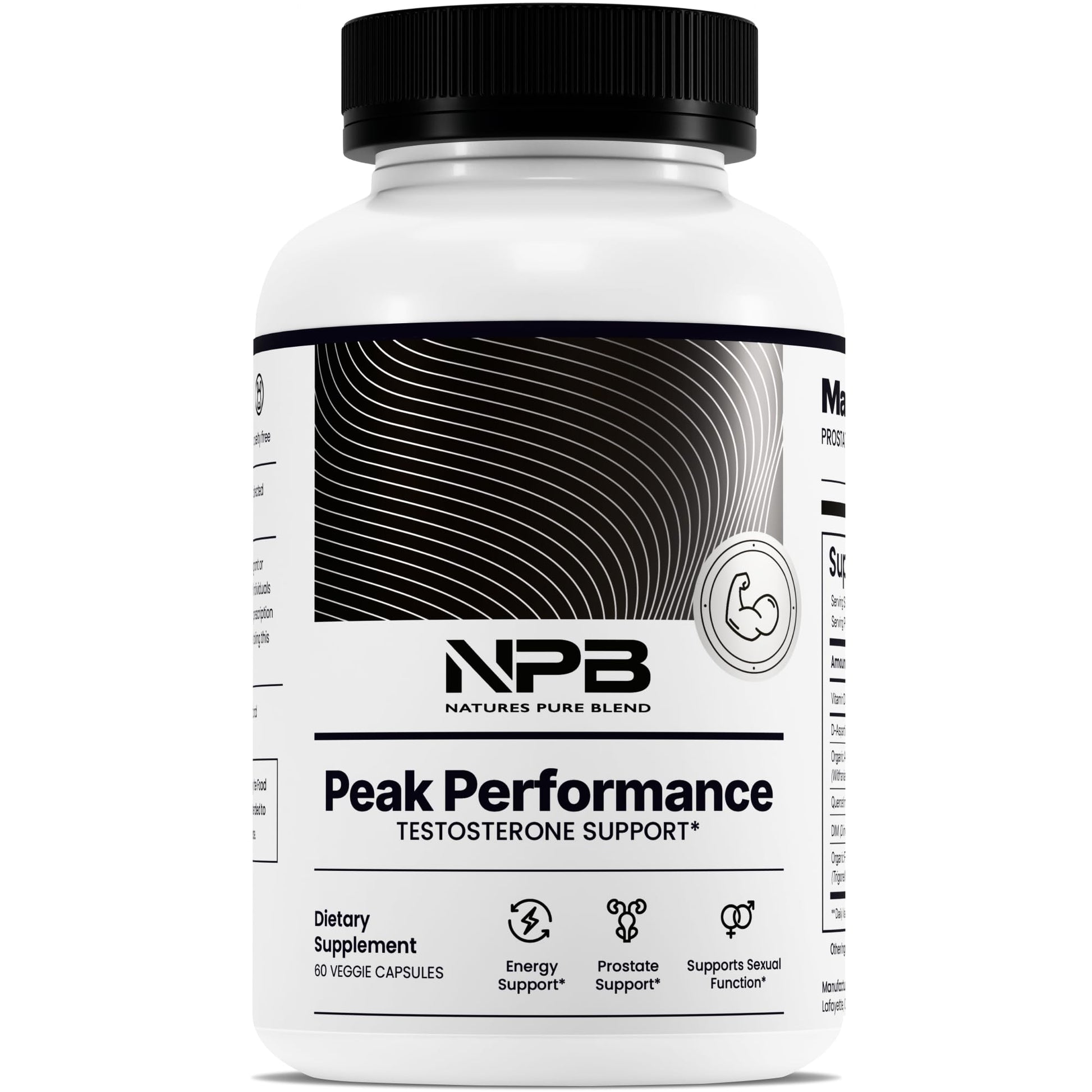 Nature's Pure Blend Peak Performance – Testosterone Supplement for Men with D-Aspartic Acid, Ashwagandha & DIM – Mens Prostate Health Support, Muscle Strength & Energy – Prostate Supplement Nature's Pure Blend Au supplements