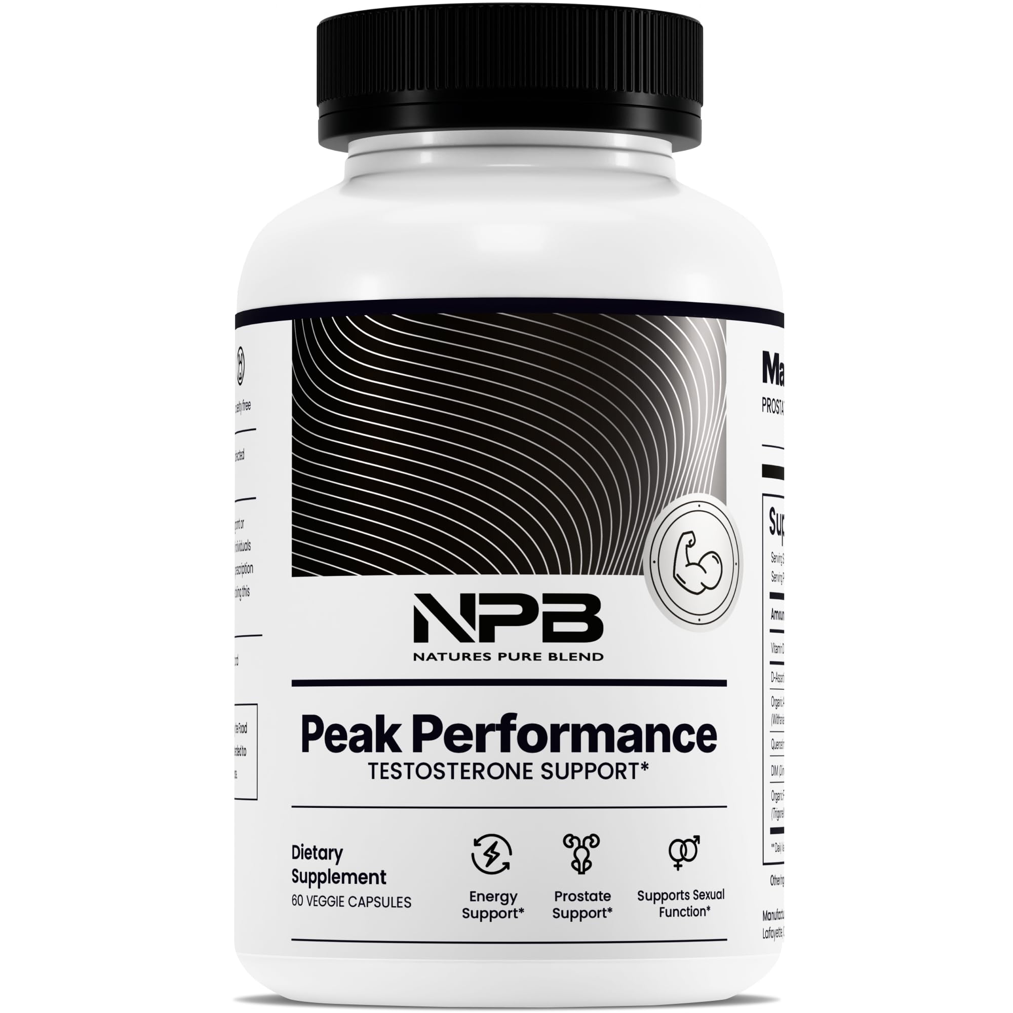 Nature's Pure Blend Peak Performance – Testosterone Supplement for Men with D-Aspartic Acid, Ashwagandha & DIM – Mens Prostate Health Support, Muscle Strength & Energy – Prostate Supplement Nature's Pure Blend Au supplements