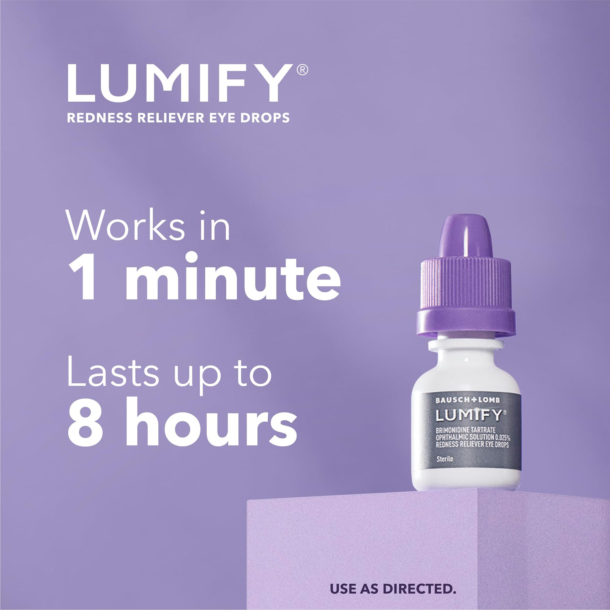 LUMIFY Eye Drops for Red Eyes, Redness Reliever for Brighter Looking Eyes, Works in 1 Minute & Lasts Up to 8 Hours, Eye Drops, 0.17 Fl Oz (5 mL) LUMIFY Au supplements