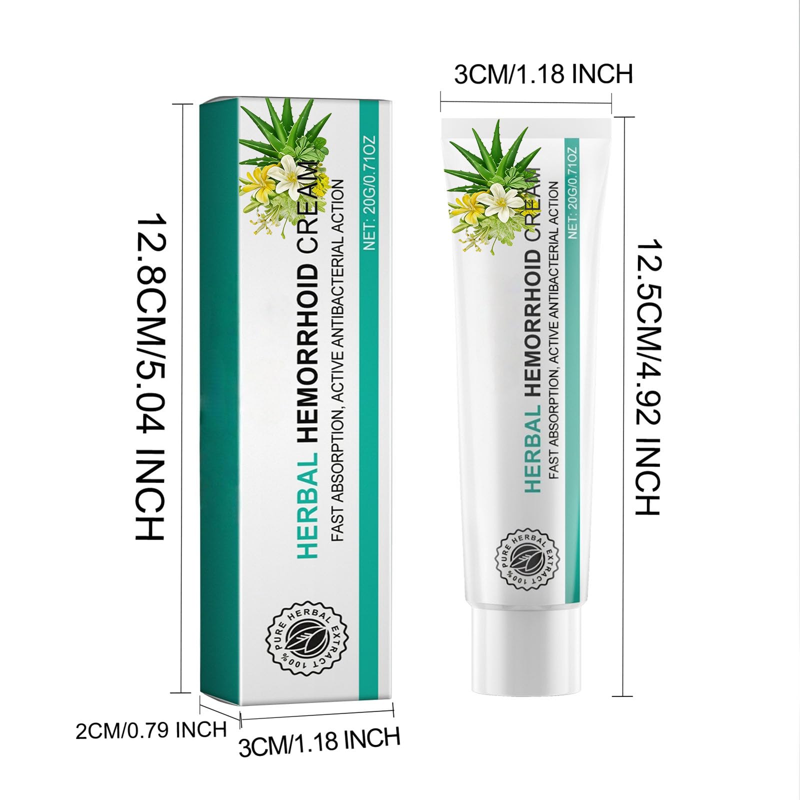 Hushblade Hemorrhoid Body Cream, Natural Herbal Hemorrhoid Cream, for Men and Women Moisturizing and Nourishing Hushblade Au supplements