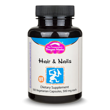 Dragon Herbs Hair and Nails | All Natural Supplement to Support Hair, Nails, Healthy Aging, and Circulation | All Natural Ingredients, Non-GMO (100 Capsules, 500 mg Per Capsule) Dragon Herbs Au supplements