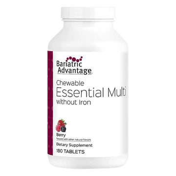Bariatric Advantage Chewable Essential Multivitamin Without Iron - 200 DV of Key Nutrients - Trace Mineral Support Bariatric Advantage Au supplements
