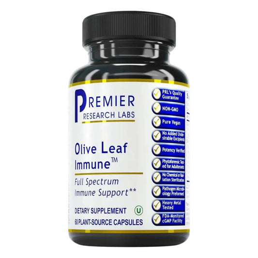 Premier Research Labs Olive Leaf Immune - Olive Leaf Extract Capsules, The Olive Leaf Pills with Phytonutrient Oleuropeinm, Herbal Supplement for Immune & Heart Health Support - 60 Vegetarian Capsules Premier Research LabsAU supplements