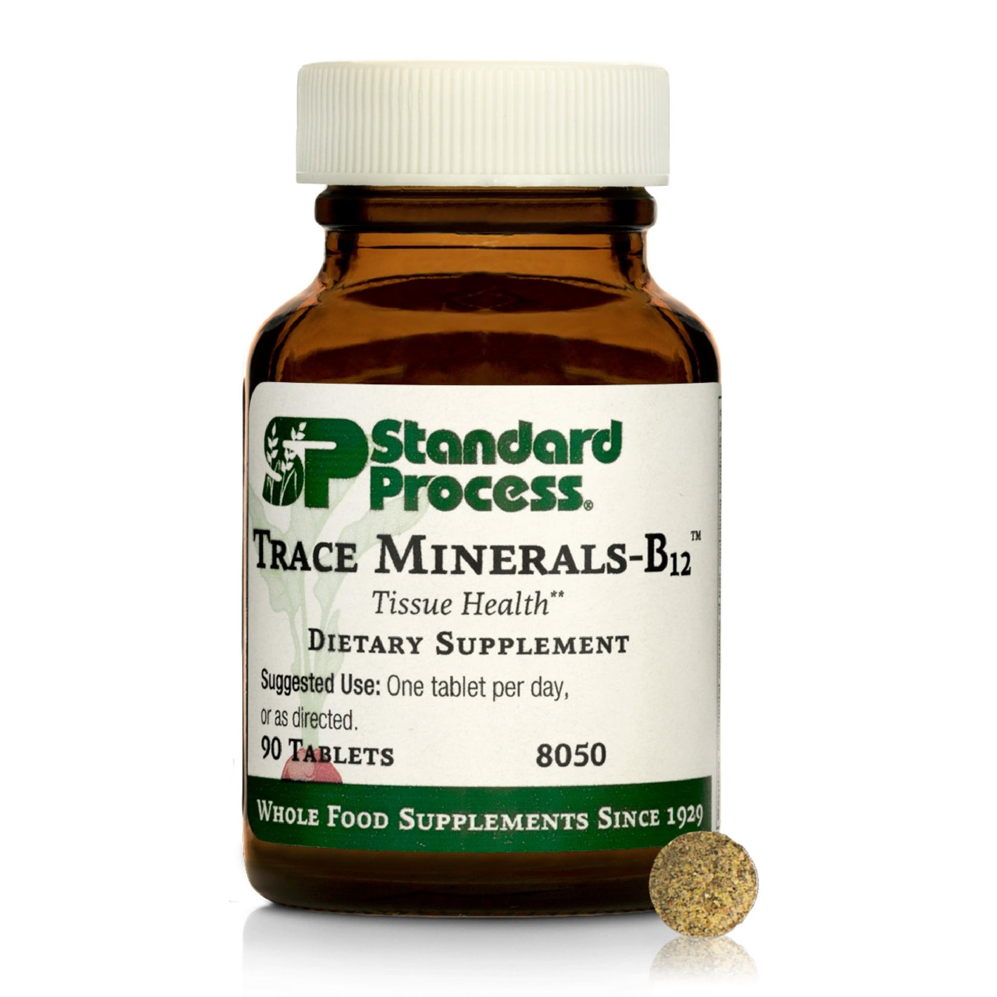 Standard Process Trace Minerals-B12 - Thyroid & Cell Functioning Support with Iodine, Zinc & Copper - Cartilage & Bone Health Aid - Non-Dairy & Non-Soy - 90 Tablets (90 Servings) Standard Process Inc. Au supplements