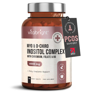 Myo and D-Chiro Inositol Complex - 4000mg per 4 Tablets - 120 Tablets (30 Day Supply) VitaBright Au supplements