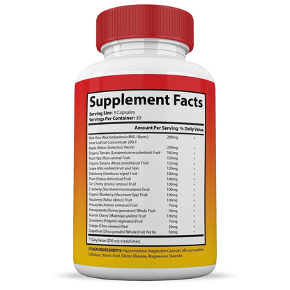 (10 Pack) Vital Fruits and Veggies Supplement Whole Food Red & Green Superfoods Non GMO Vegan Friendly 900 Veggie Capsules 10 Bottles Justified Laboratoriesnz supplements
