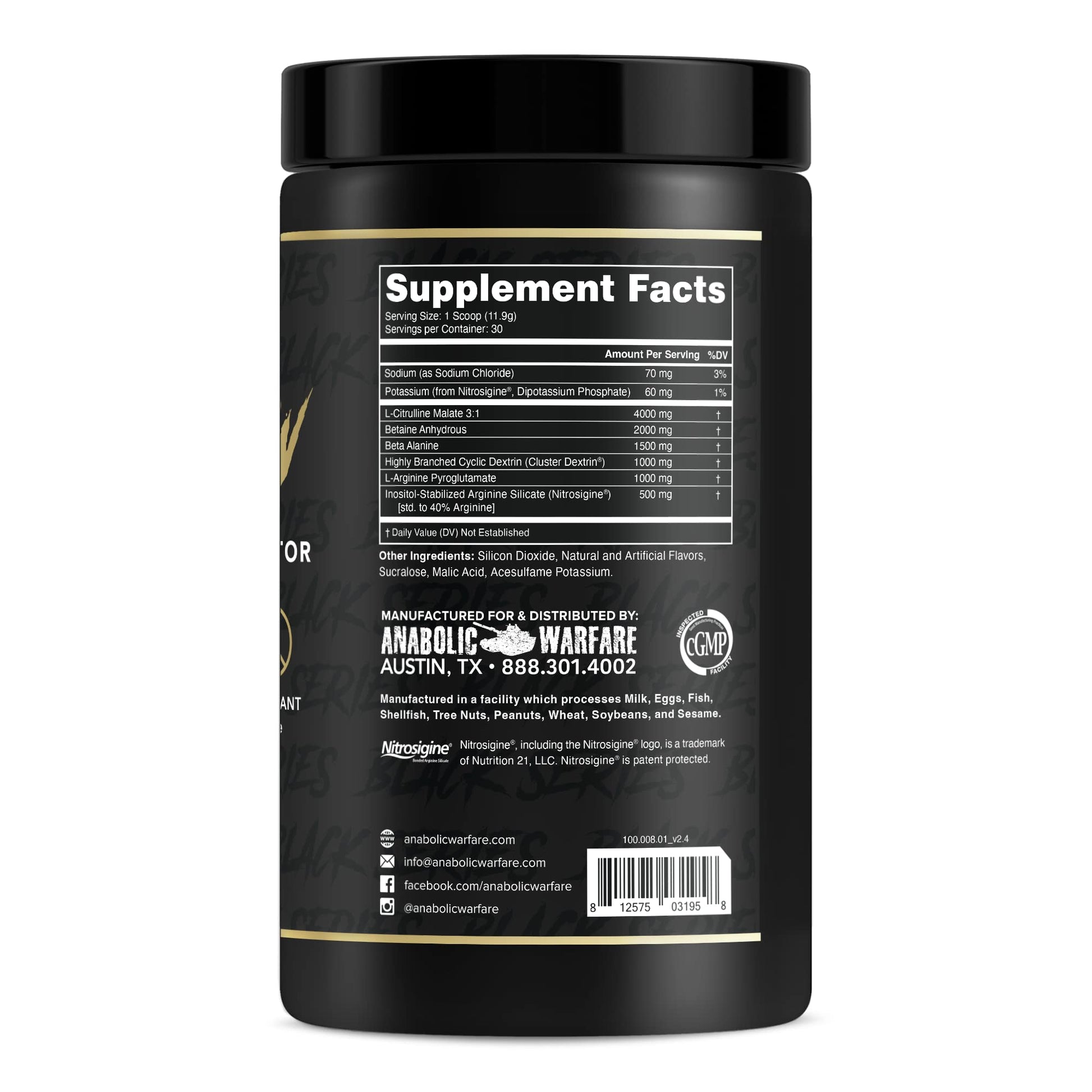 Anabolic Warfare Pump-N-Grow Muscle Pump Supplement Caffeine Free Pre Workout Anabolic Warfare Au supplements