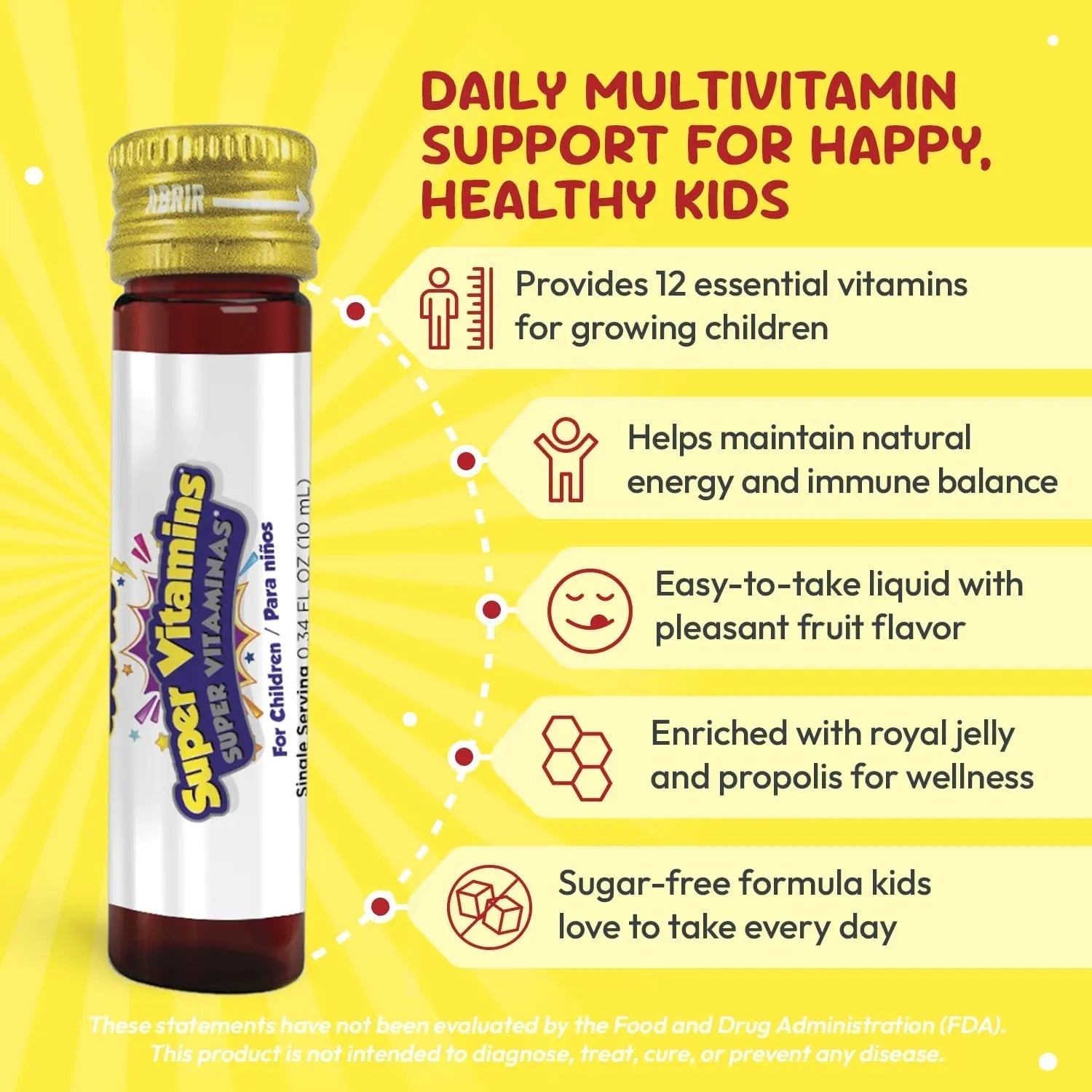 GirafKids Super Vitamins for Kids with Royal Jelly and Propolis, 10 multivitamin servings - Wellness Formula Vitamin C, B Complex, D3, E & Folic Acid PHARMADEL Au supplements