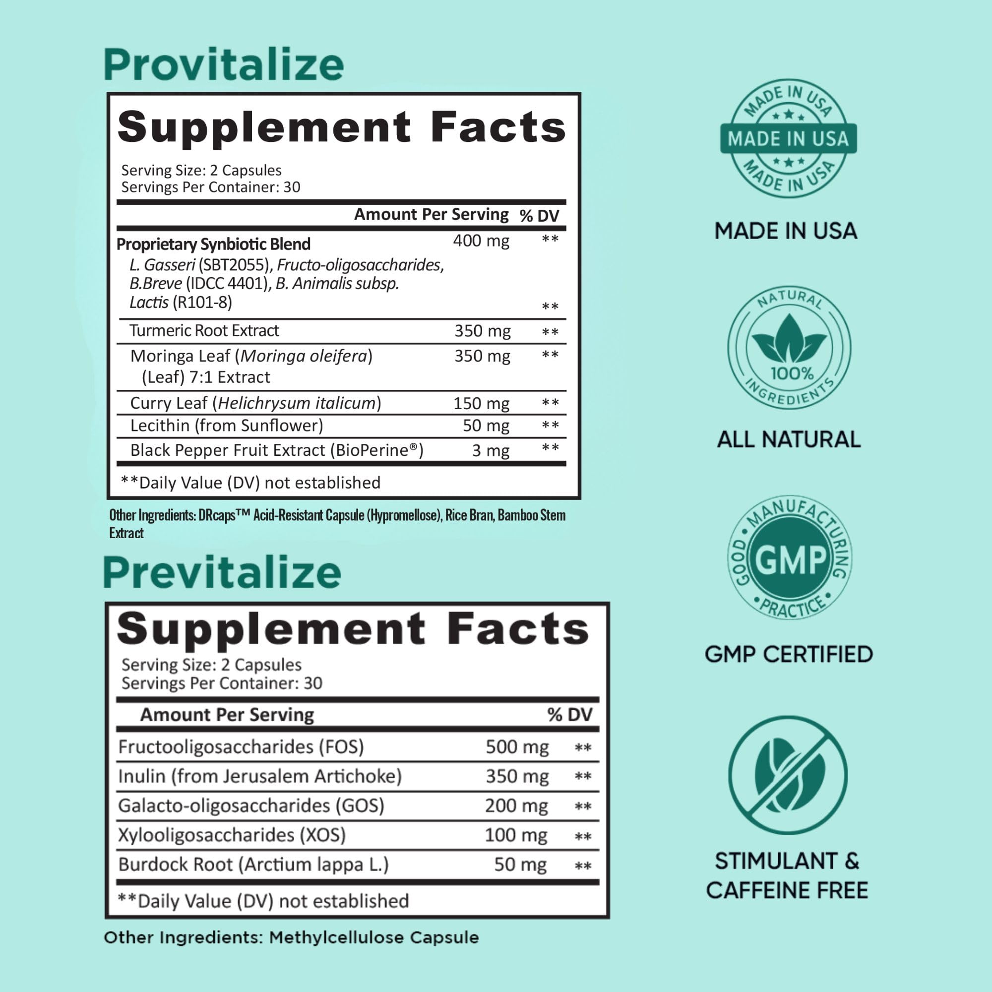 BB Company Slim Gut Bundle | Menopause Prebiotics and Probiotics for Women | Gut Vitamins for Digestive Health | Supports Joint Health & Sexy Midsection | Provitalize & Previtalize | 30 Day Supply BB Company Au supplements