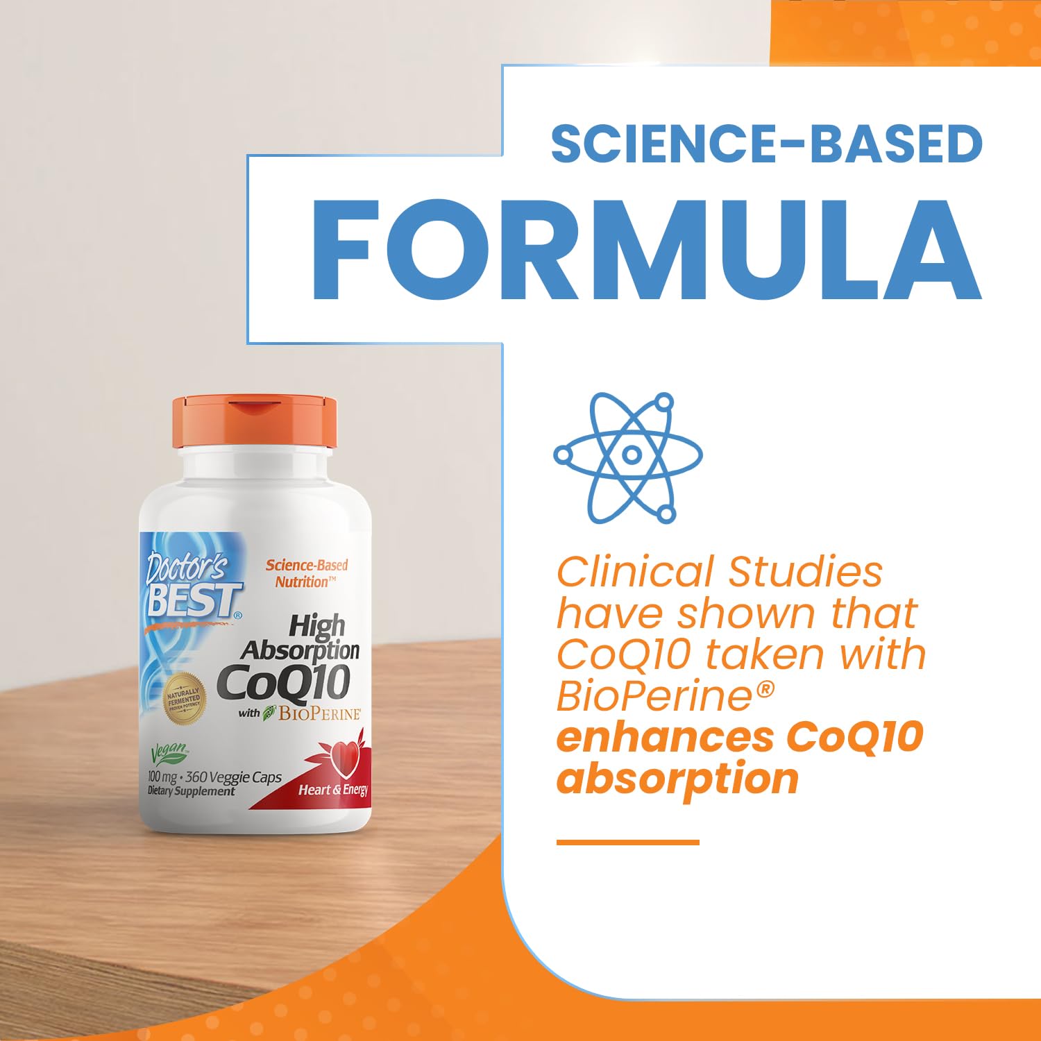 Doctor's Best High Absorption CoQ10 with BioPerine, Gluten Free, Naturally Fermented Doctor's BEST Au supplements