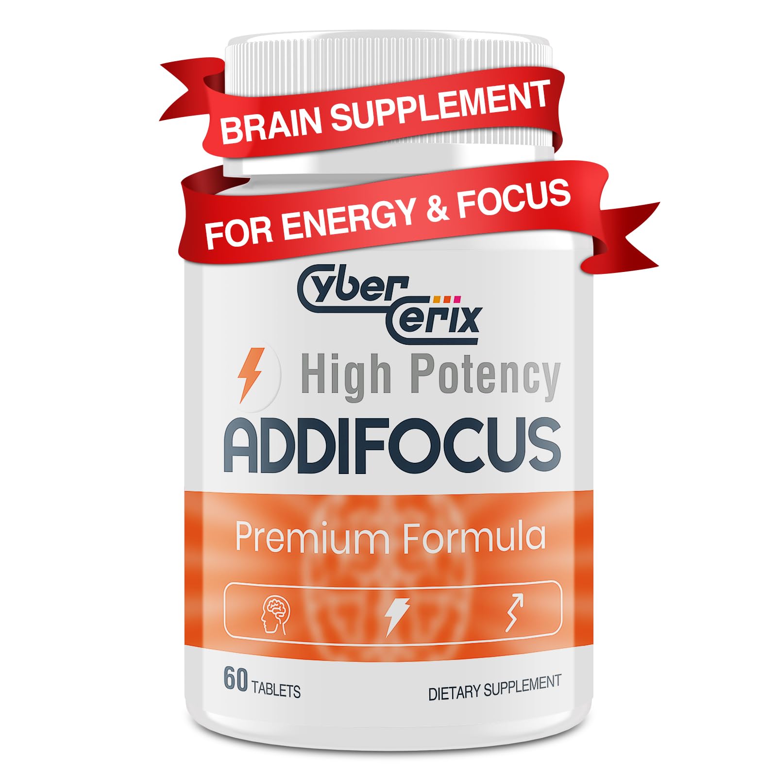 17-in-1 Brain Supplement for Memory and Focus - Nootropic Brain Supplement for Concentration, Clarity, Energy & Focus - Natural Caffeine Blend with Vitamins, Amino Acids & Herbal Extracts - 60 Tablets CyberCerix Au supplements